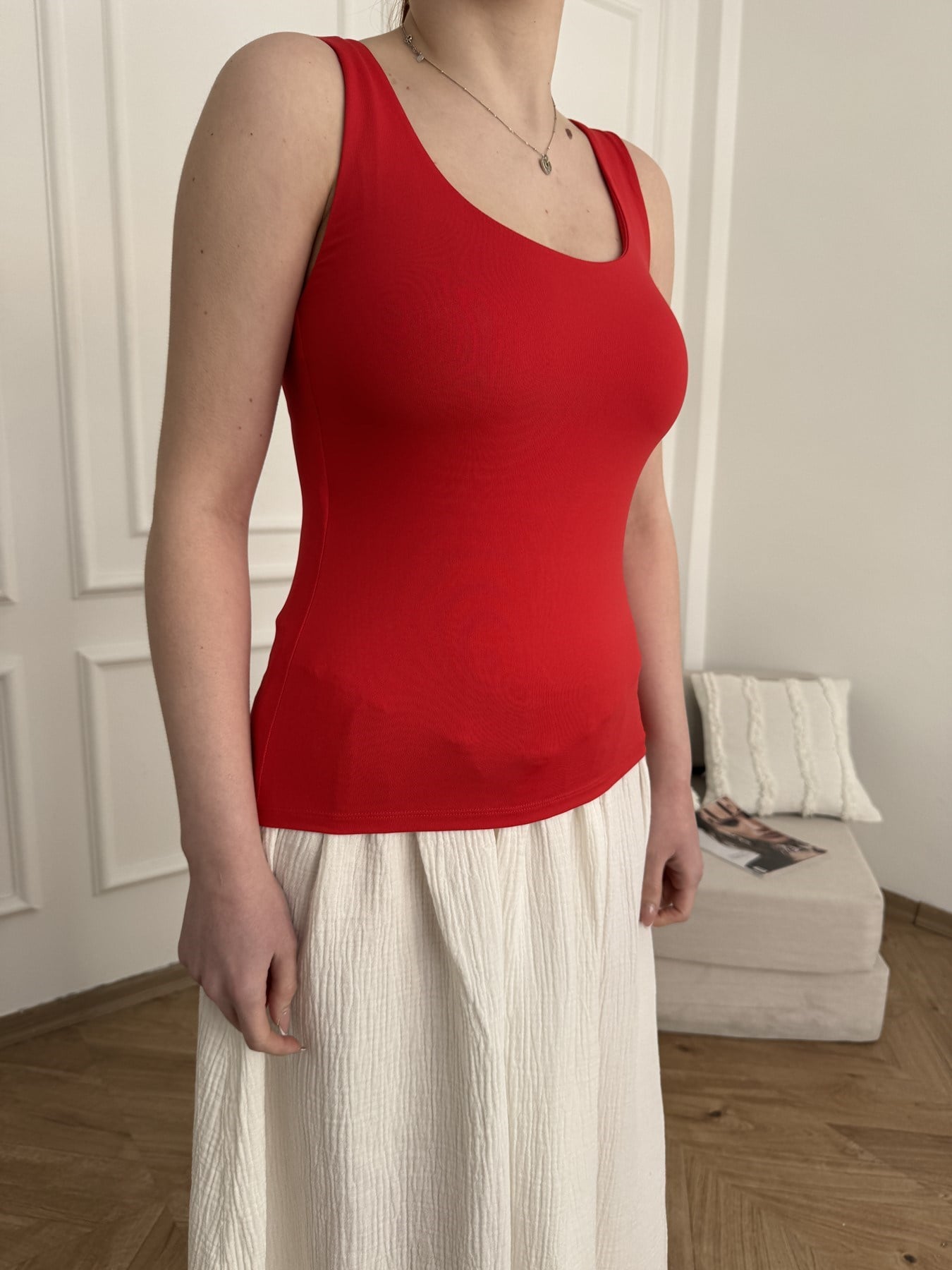 Bisiklet Yaka Basic Atlet Mercan