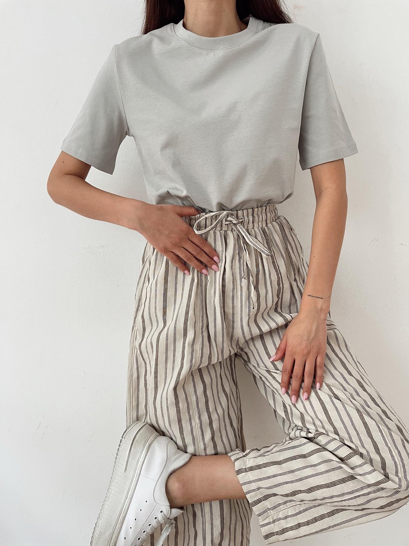 Bisiklet Yaka Basıc Tişört GRİ