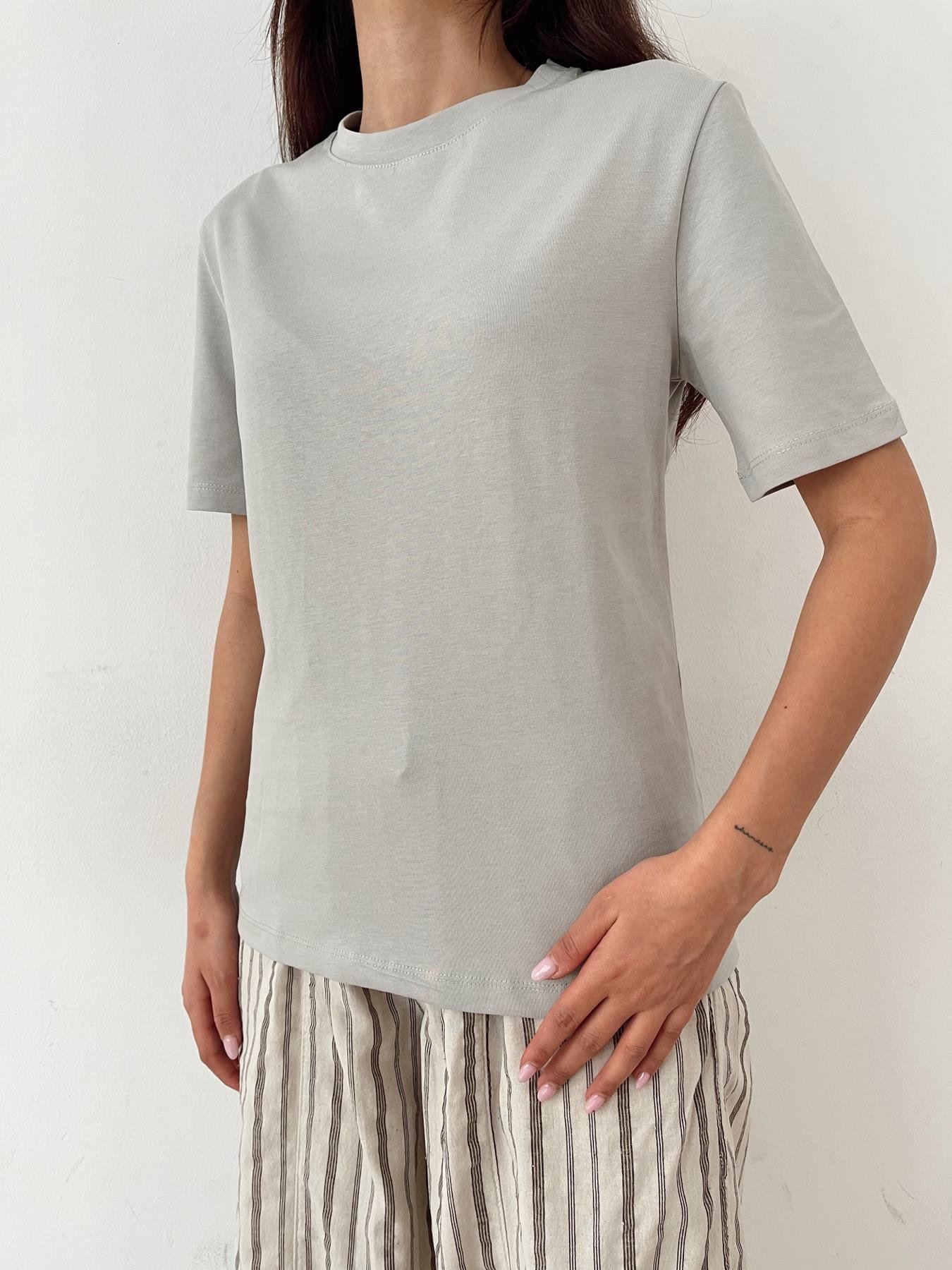 Bisiklet Yaka Basıc Tişört GRİ