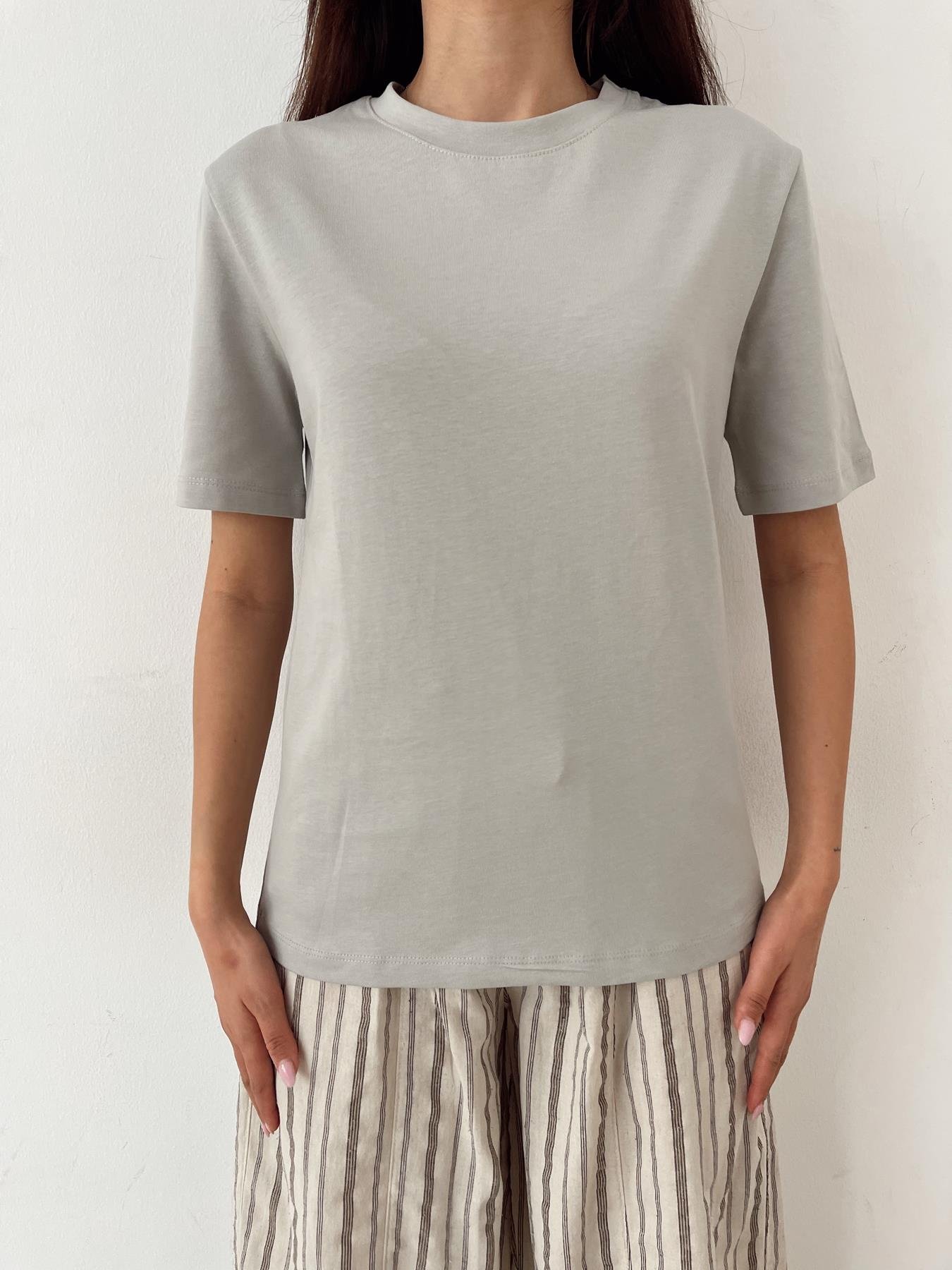 Bisiklet Yaka Basıc Tişört GRİ