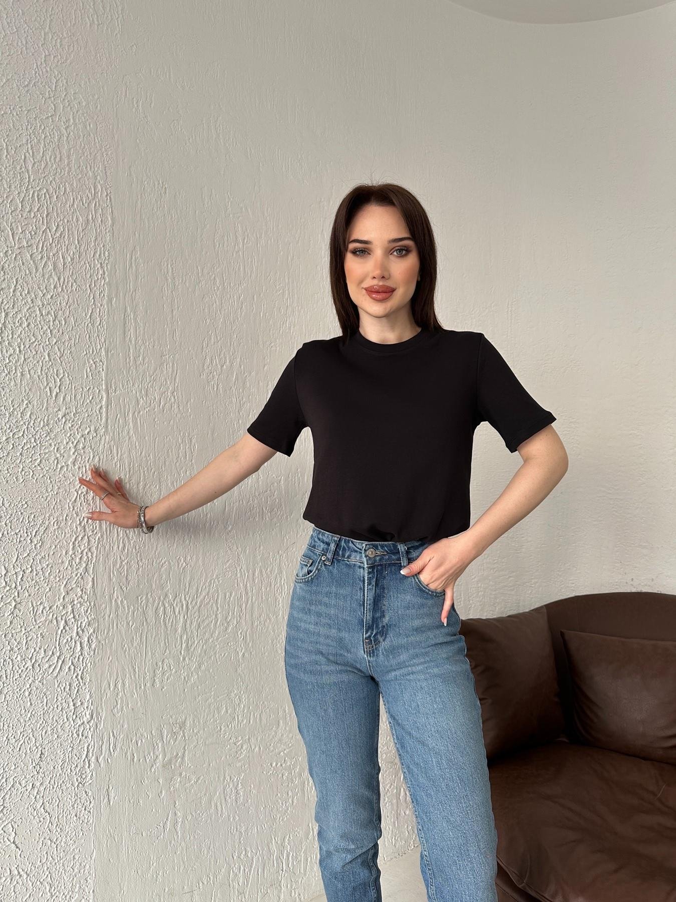 Bisiklet Yaka Basic Tişört SİYAH