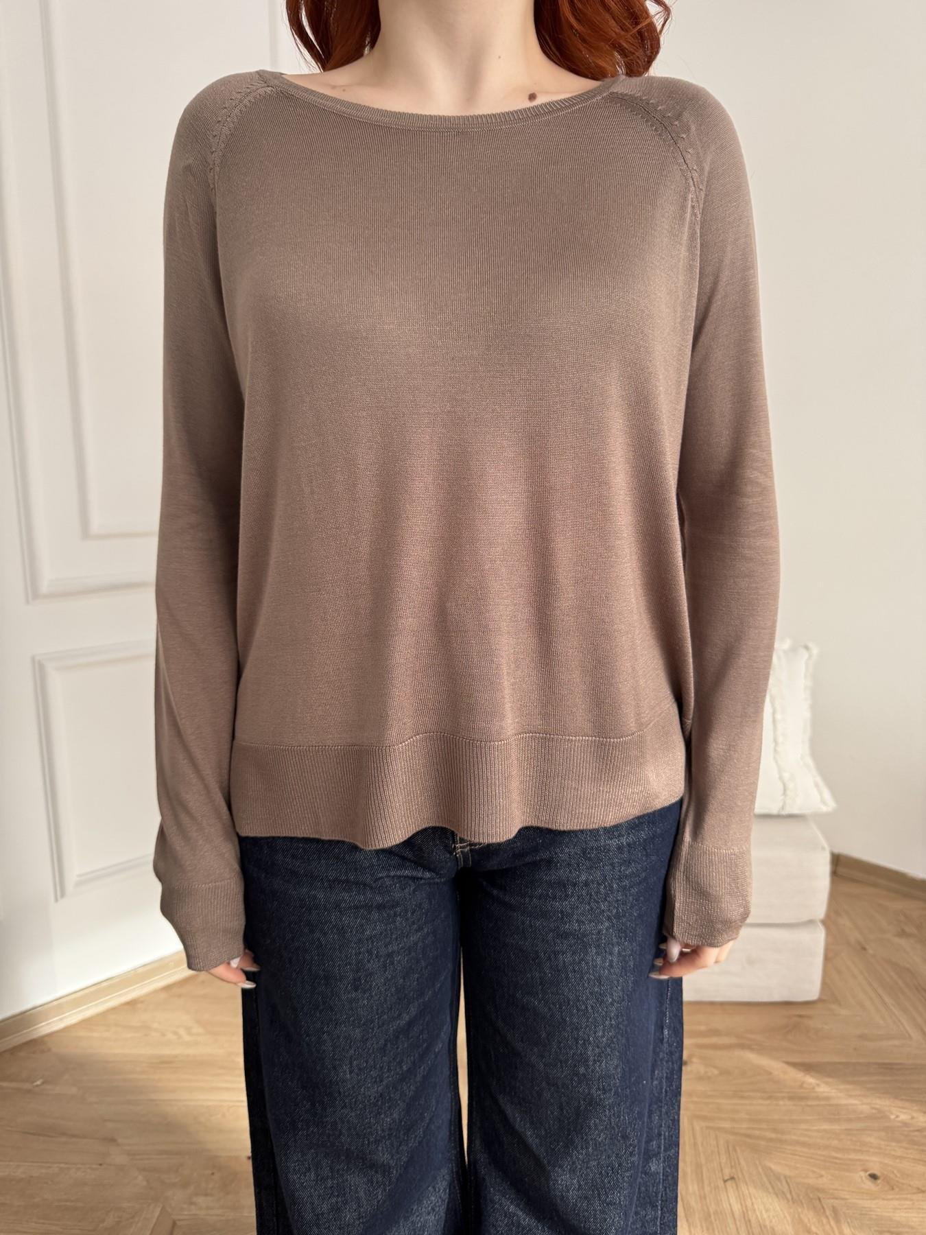 Bisiklet Yaka Basic Triko Vizon