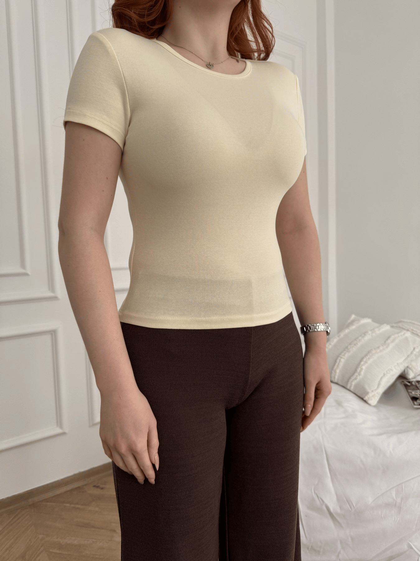 Bisiklet Yaka Body Sarı