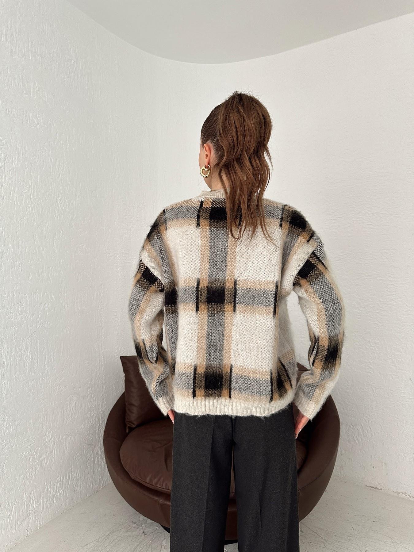 Bisiklet Yaka Ekoseli Kazak TAŞ