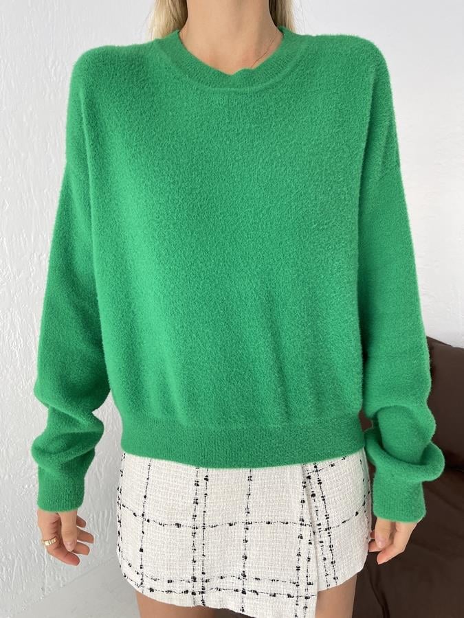 Bisiklet Yaka Kazak YEŞİL