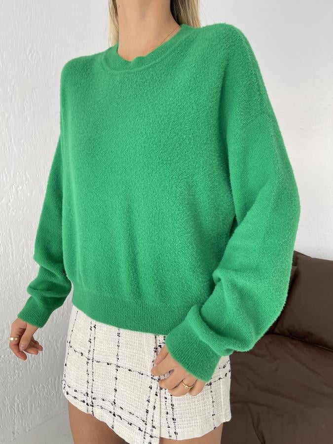 Bisiklet Yaka Kazak YEŞİL