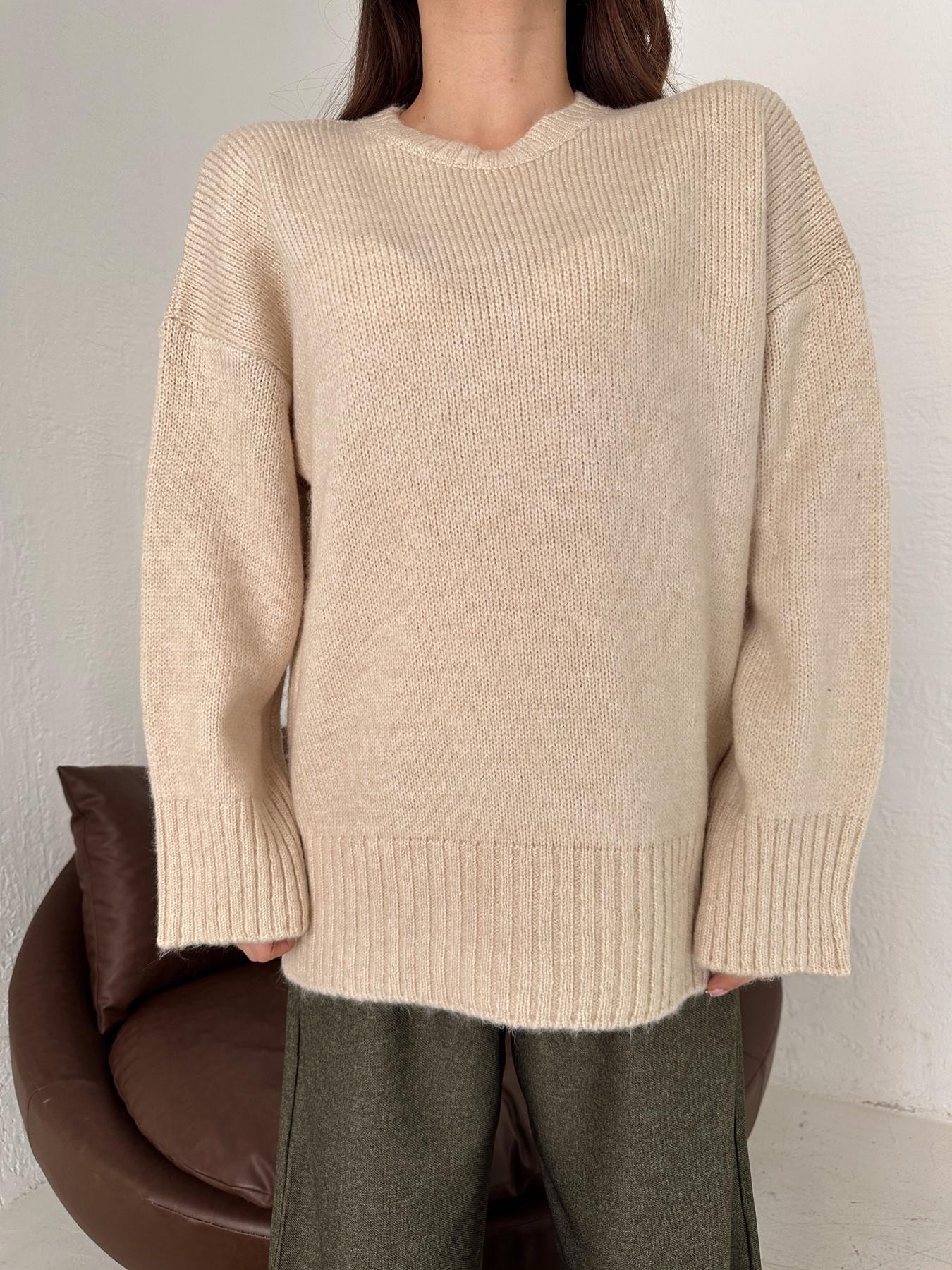 Bisiklet Yaka Oversize Kazak TAŞ