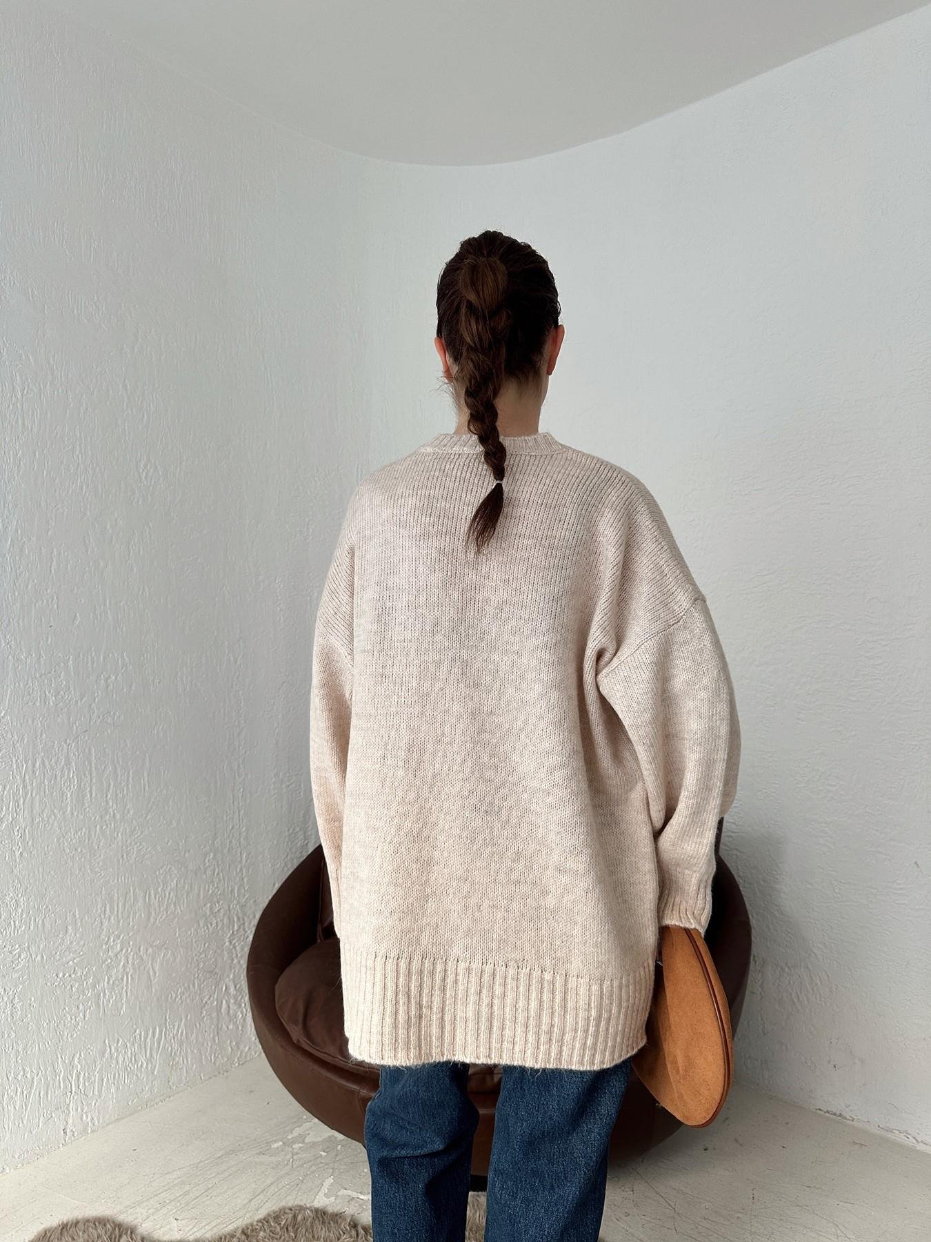 Bisiklet Yaka Oversize Kazak TAŞ