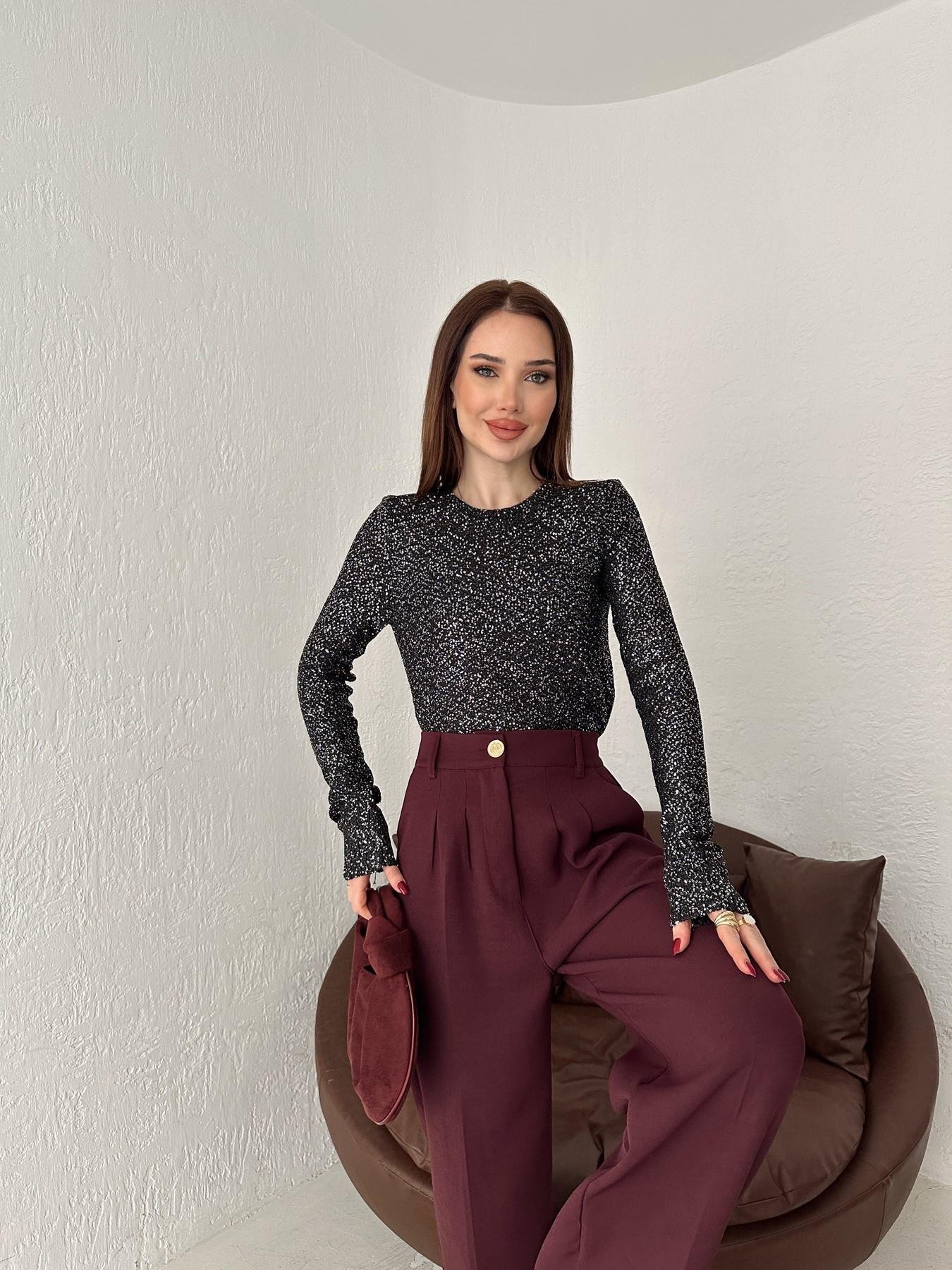 Bisiklet Yaka Pullu Triko SİYAH