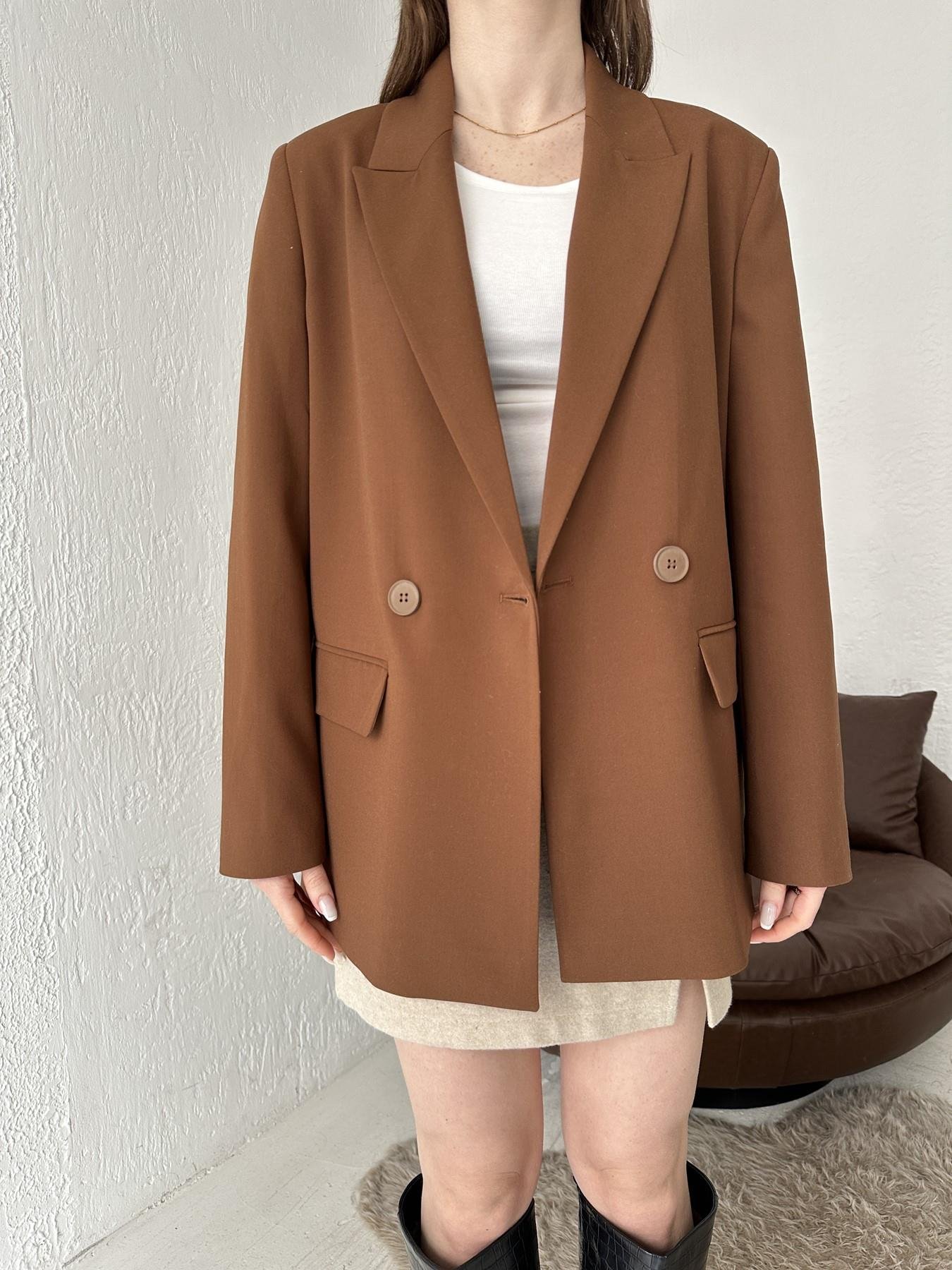 Blazer Ceket AÇIK KAHVE