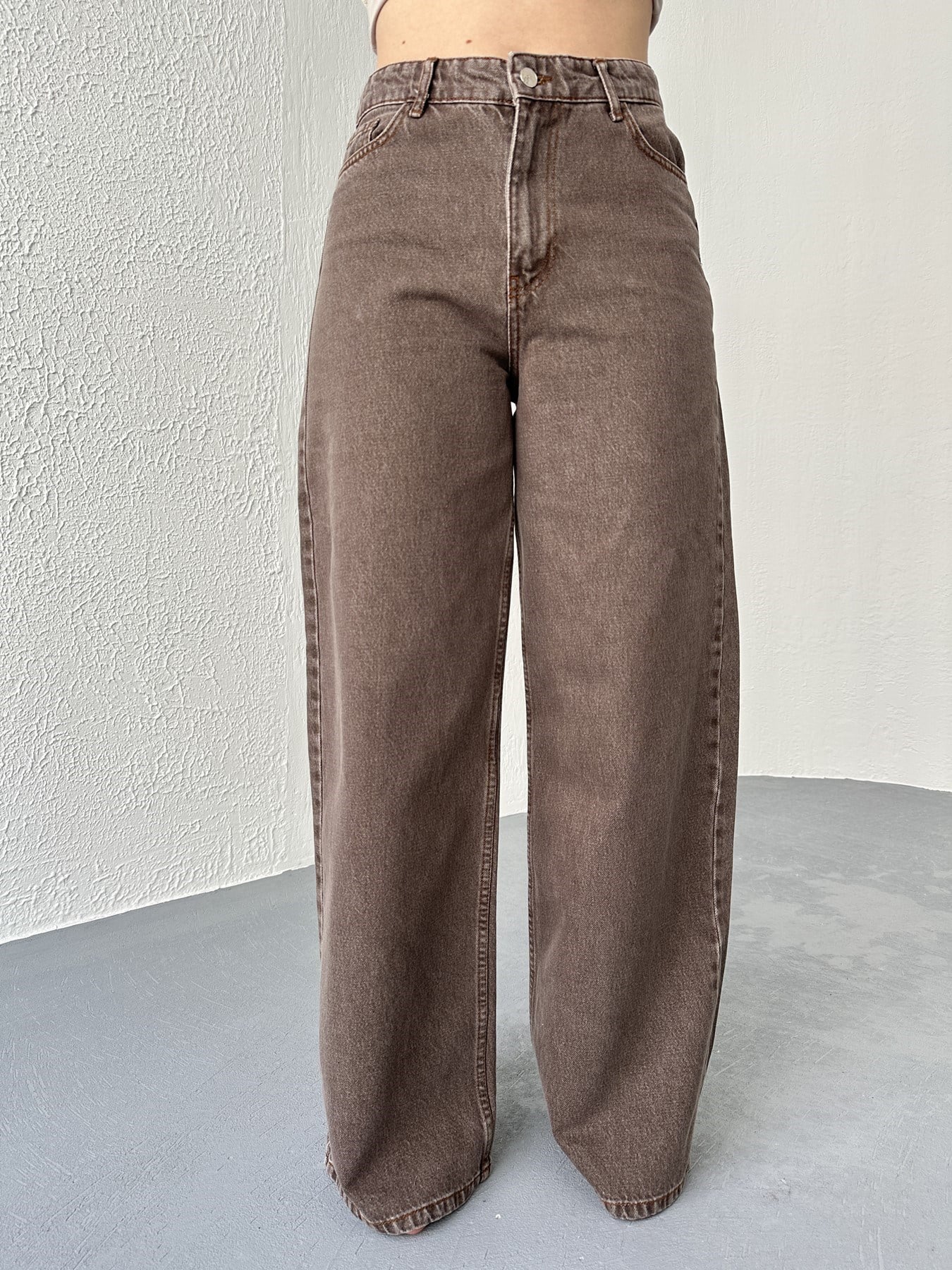 Bol Paça Pantolon Kahve