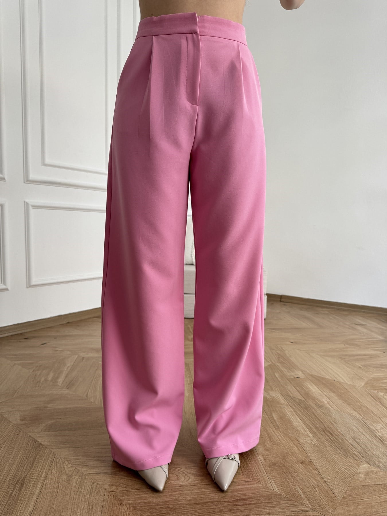 Bol Paça Pantolon Pembe
