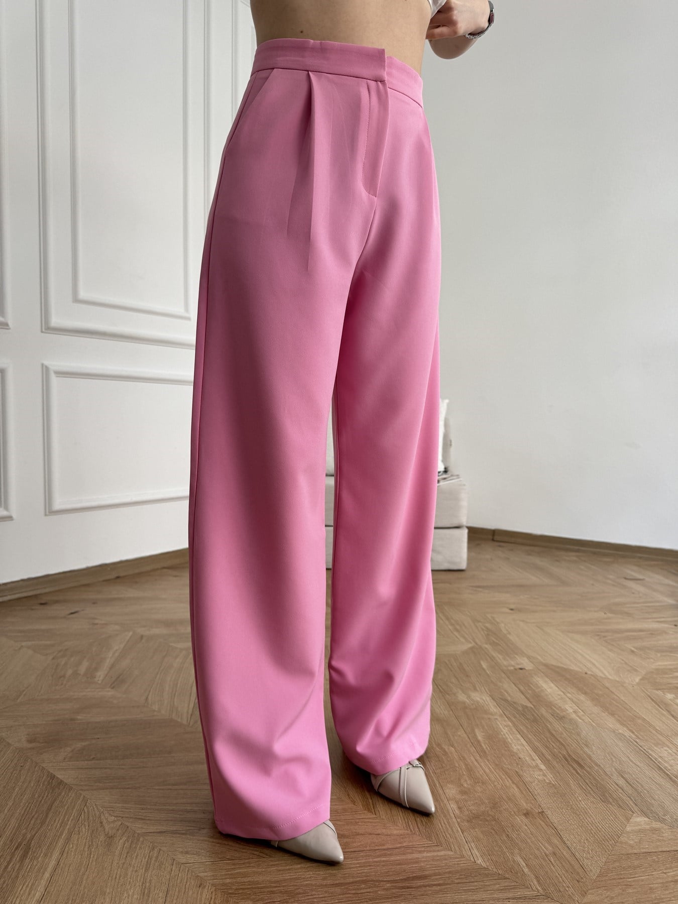 Bol Paça Pantolon Pembe