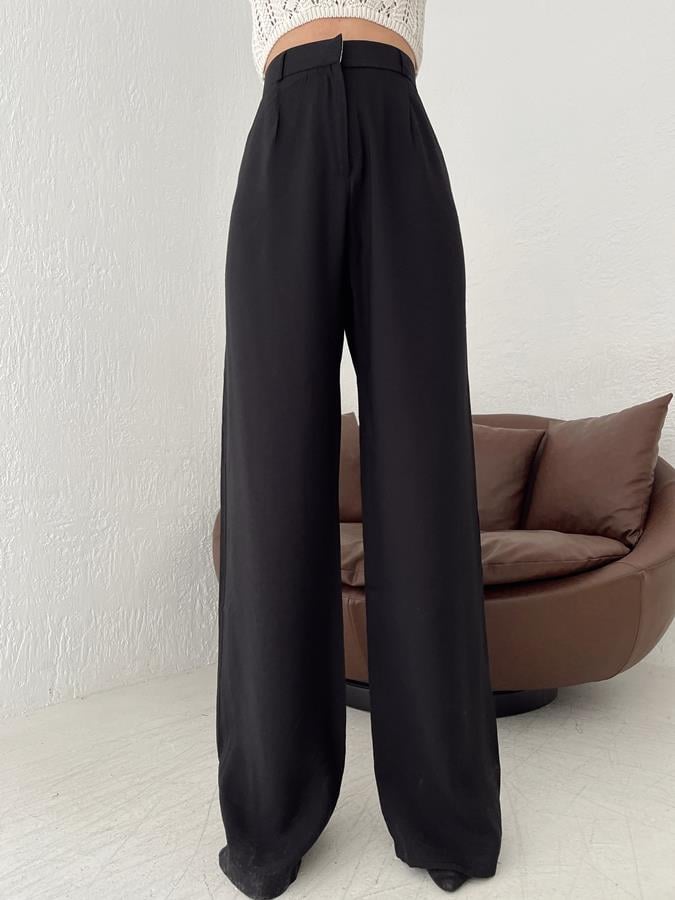 Bol Paça Pantolon SİYAH