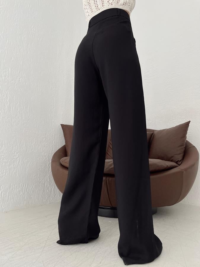 Bol Paça Pantolon SİYAH