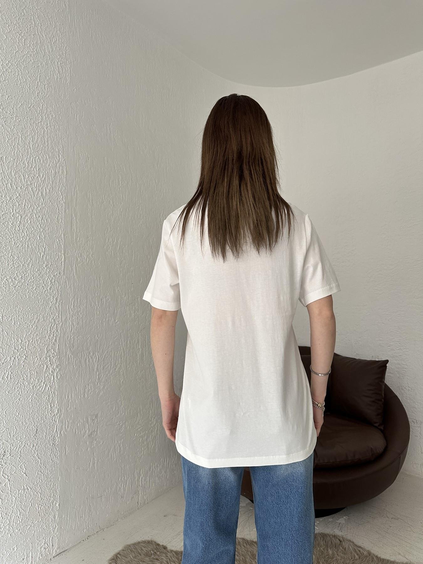 Boncuklu Tişört EKRU