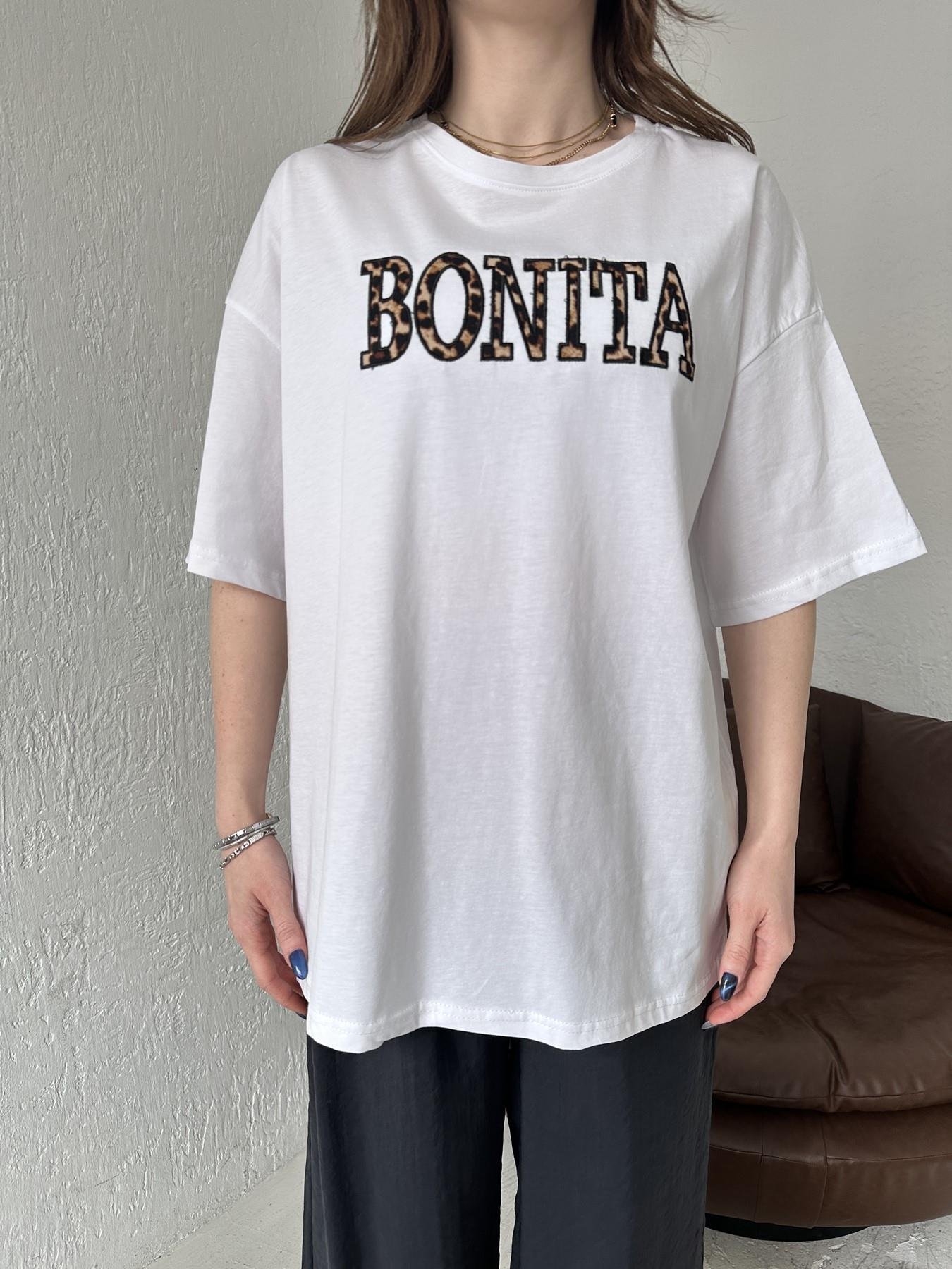 Bonıta Nakışlı Tişört BEYAZ