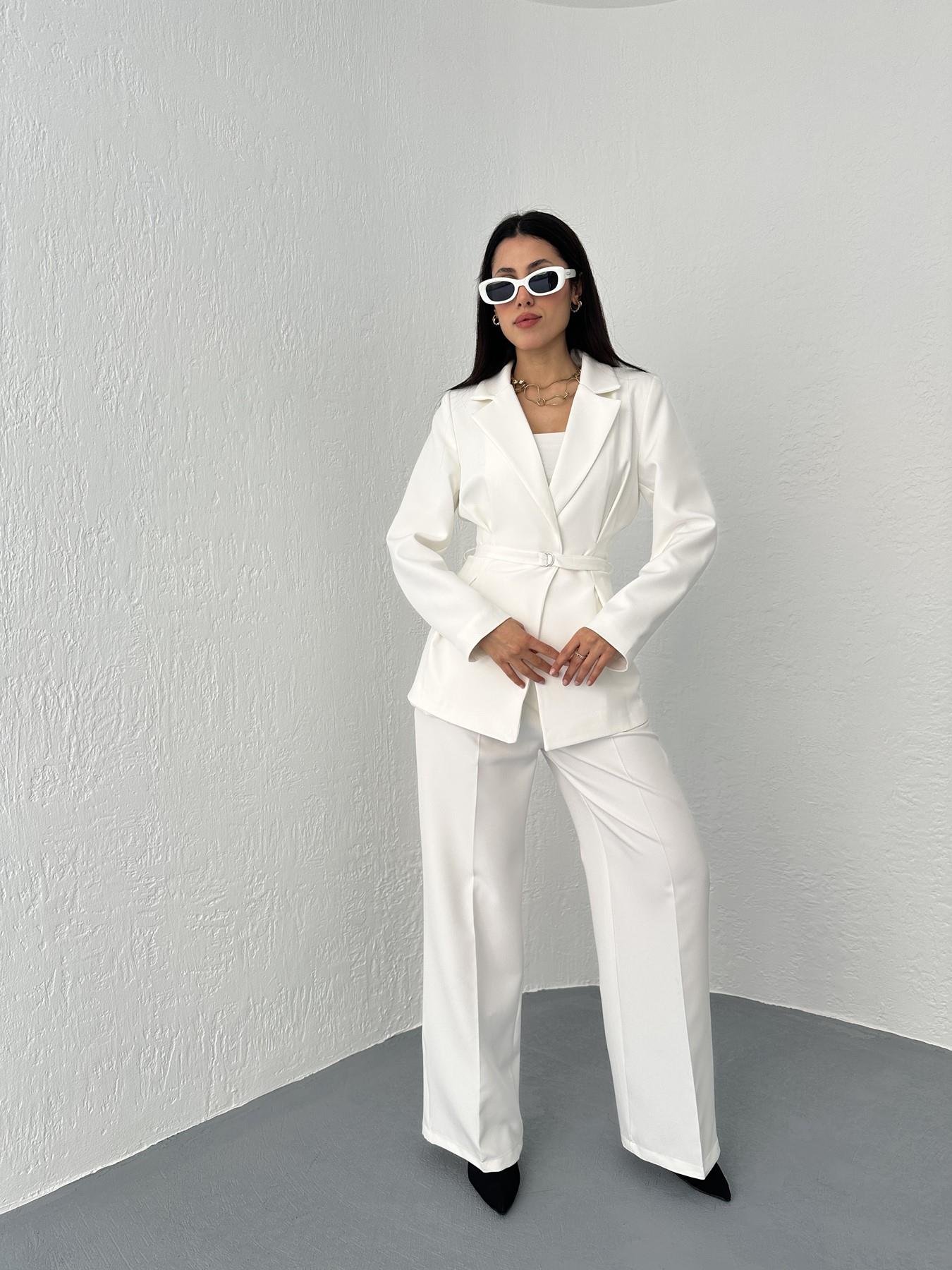 Ceket Pantolon Takım Beyaz