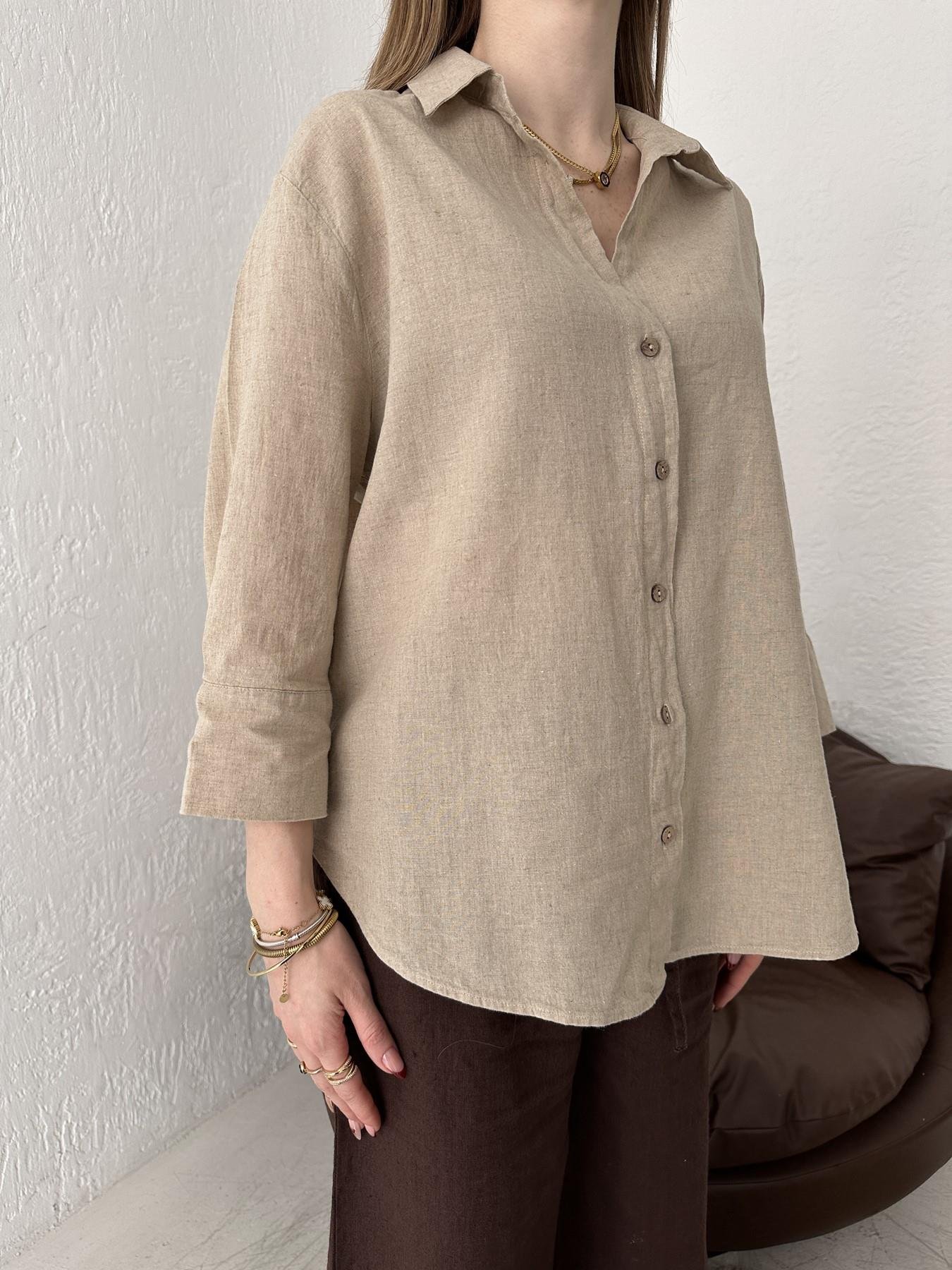 Cepsiz Keten Gömlek Taş