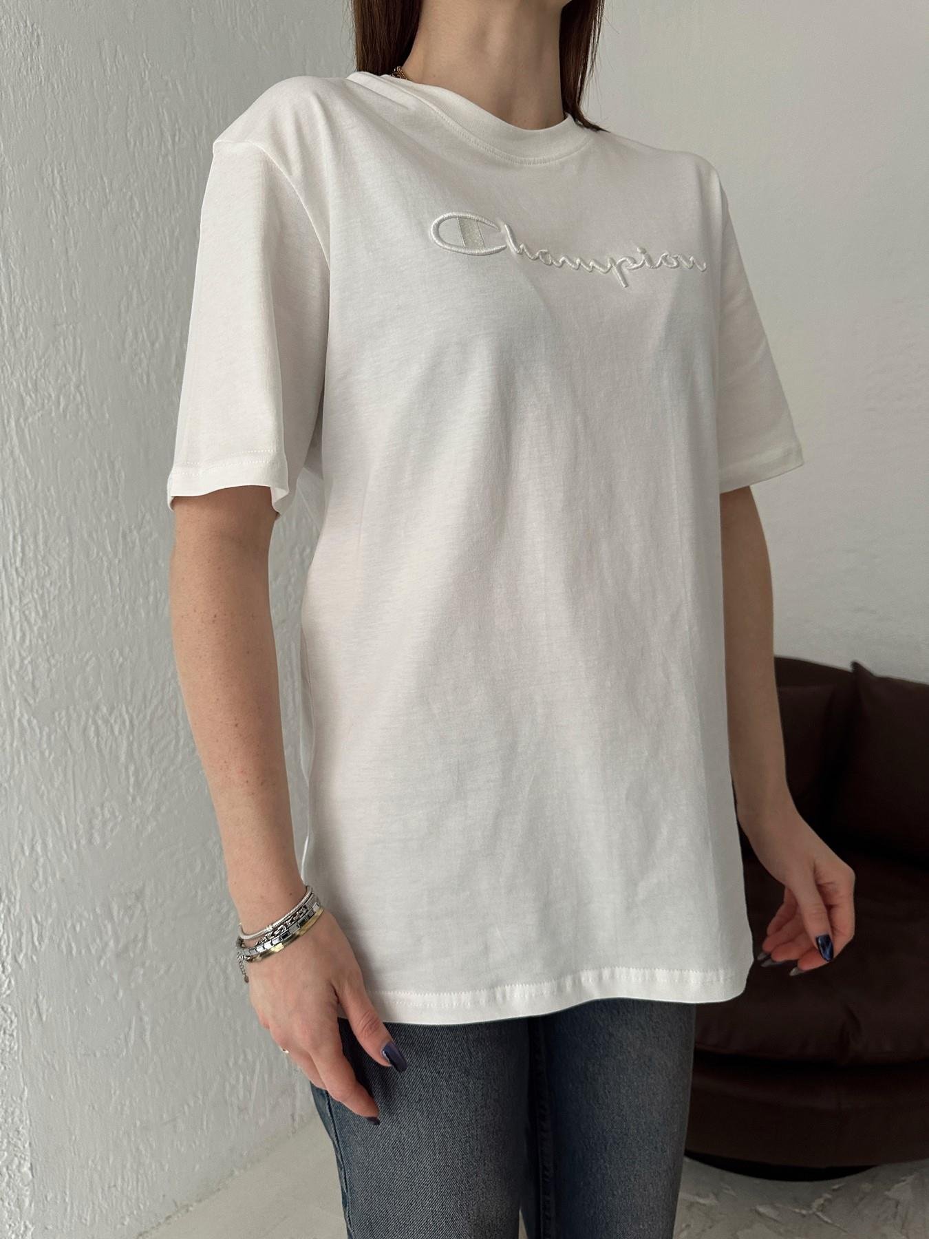 Champion Nakışlı Tişört EKRU