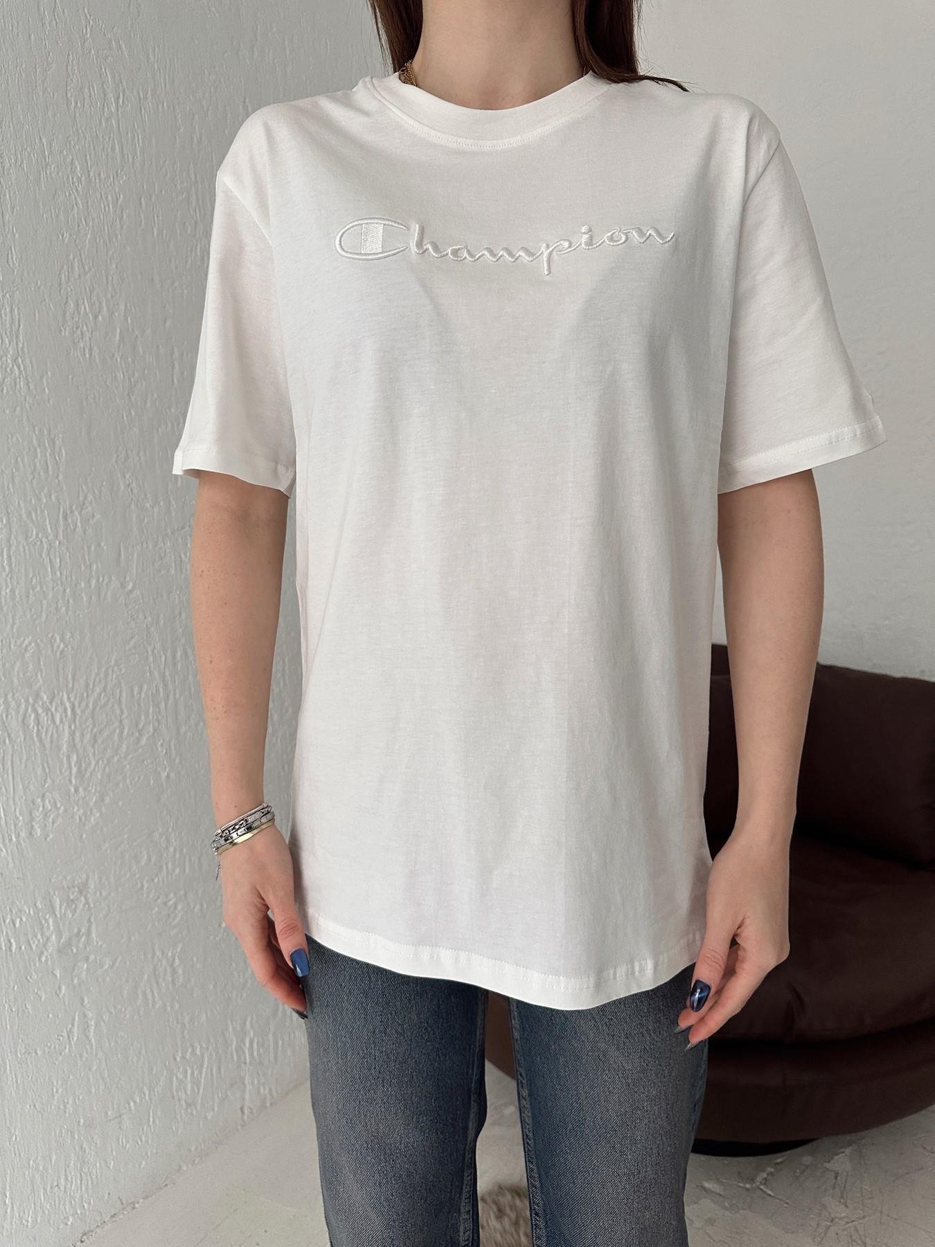 Champion Nakışlı Tişört EKRU