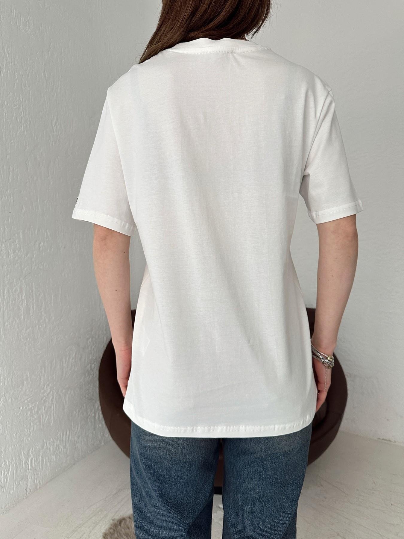 Champion Nakışlı Tişört EKRU