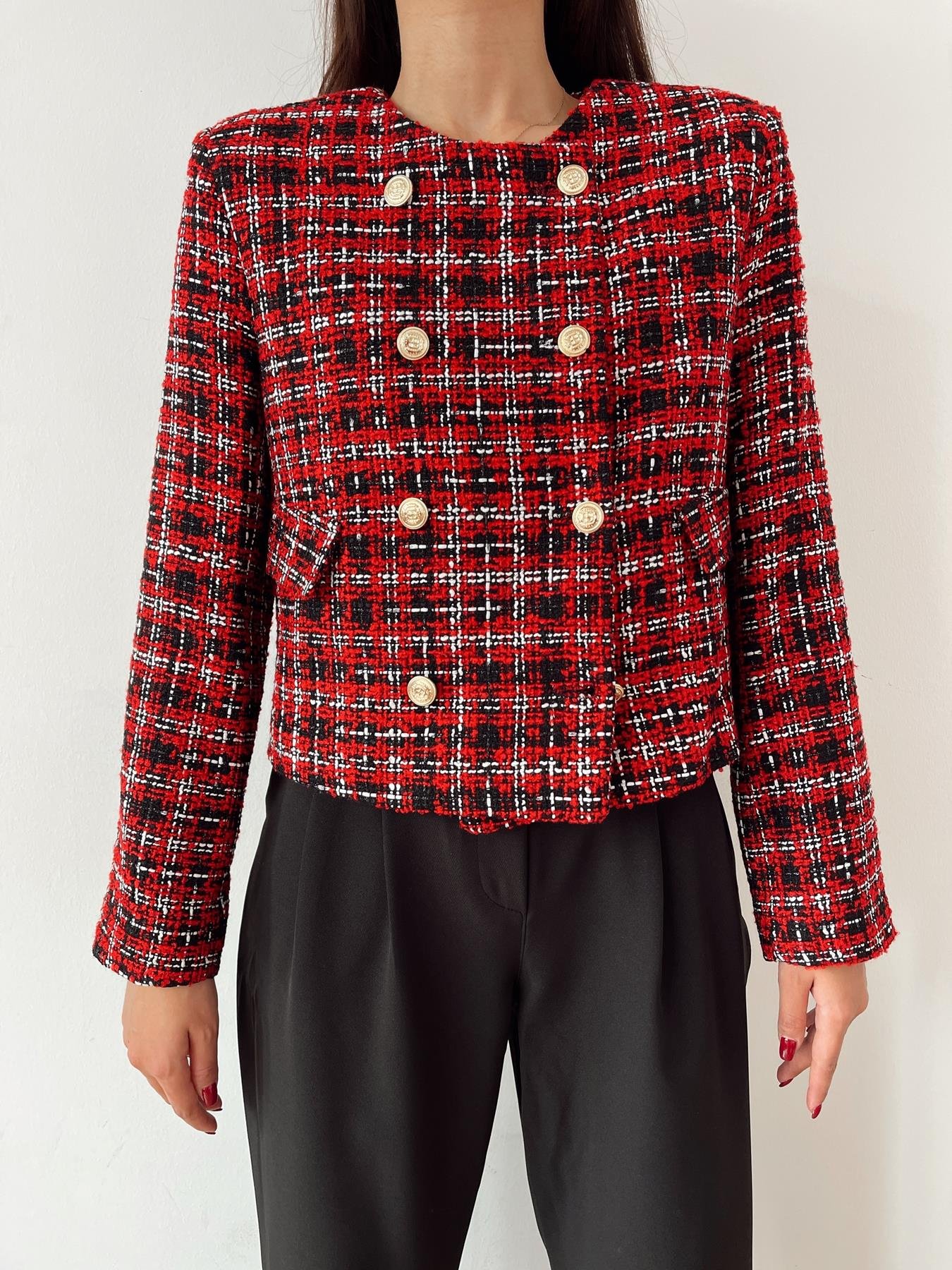 Chanel Ceket KIRMIZI