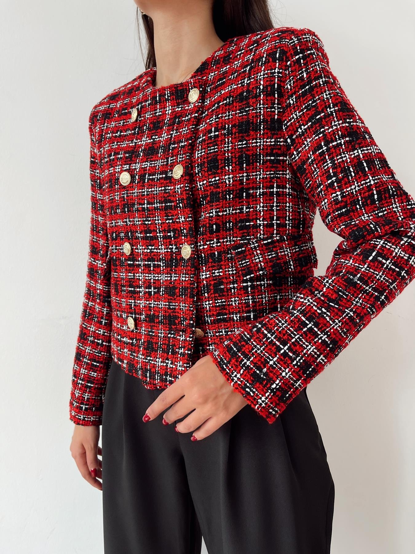 Chanel Ceket KIRMIZI