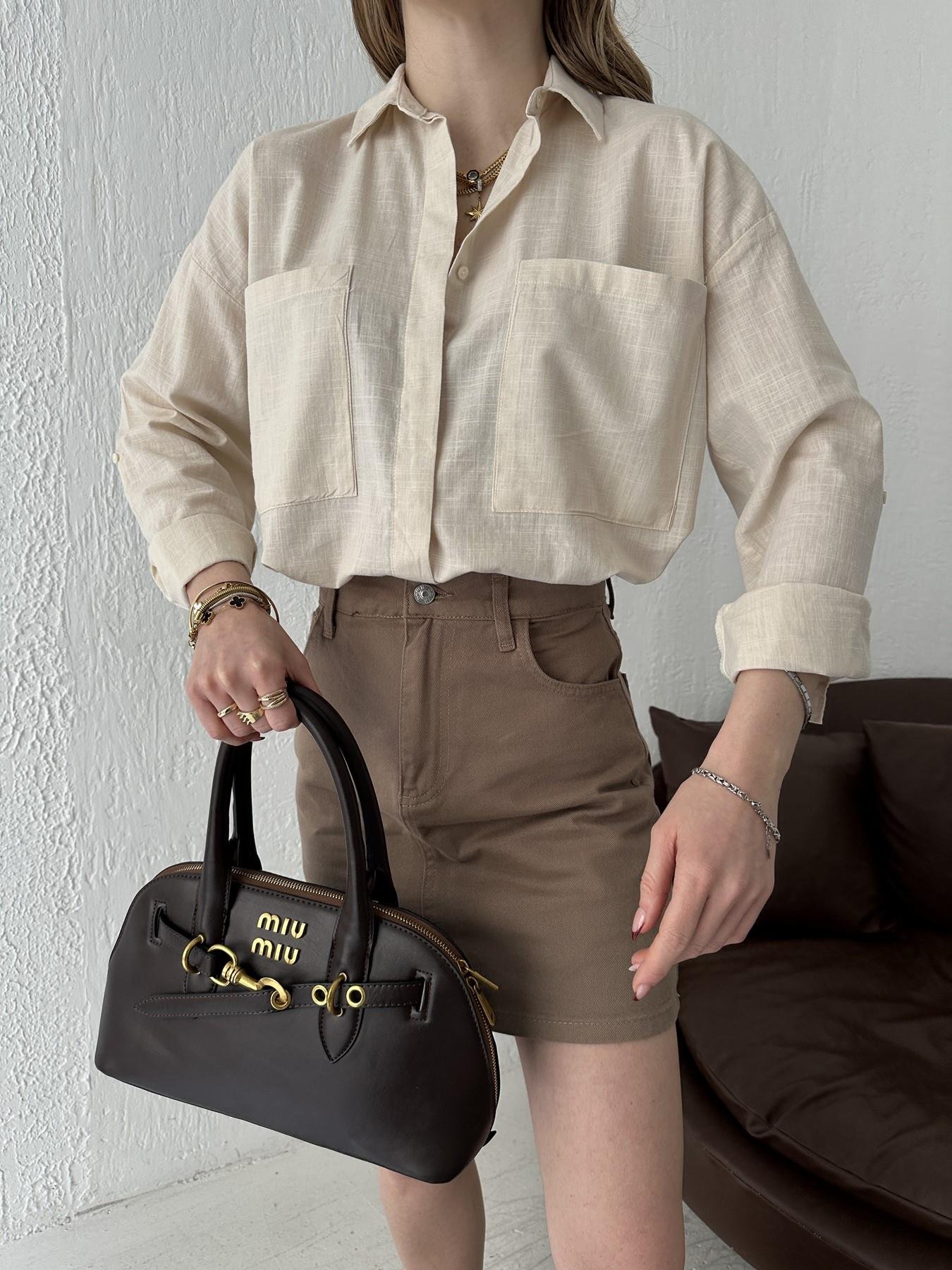 Çift Cepli Gömlek Taş