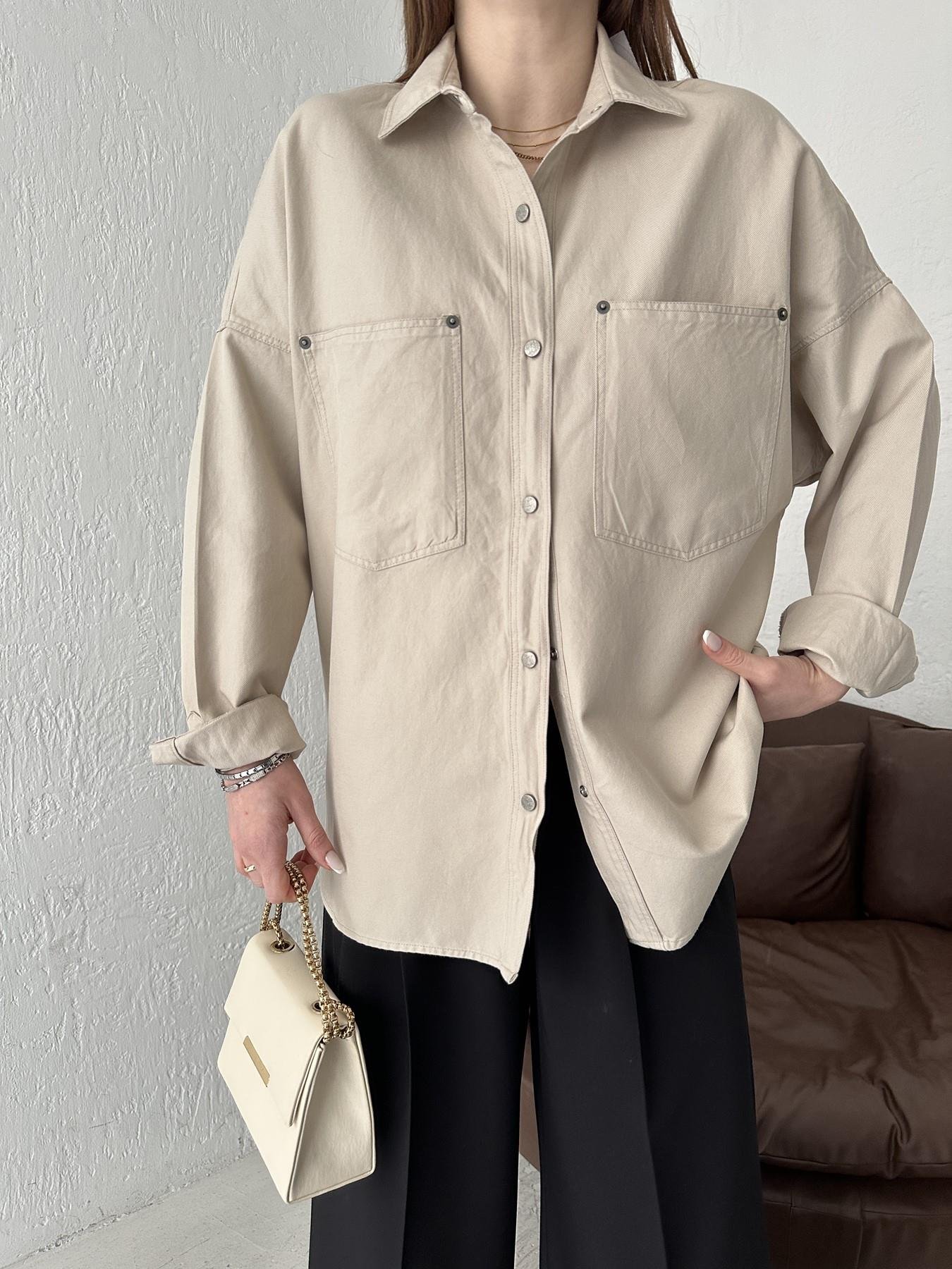 Çıtçıtlı Çift Cepli Gömlek TAŞ