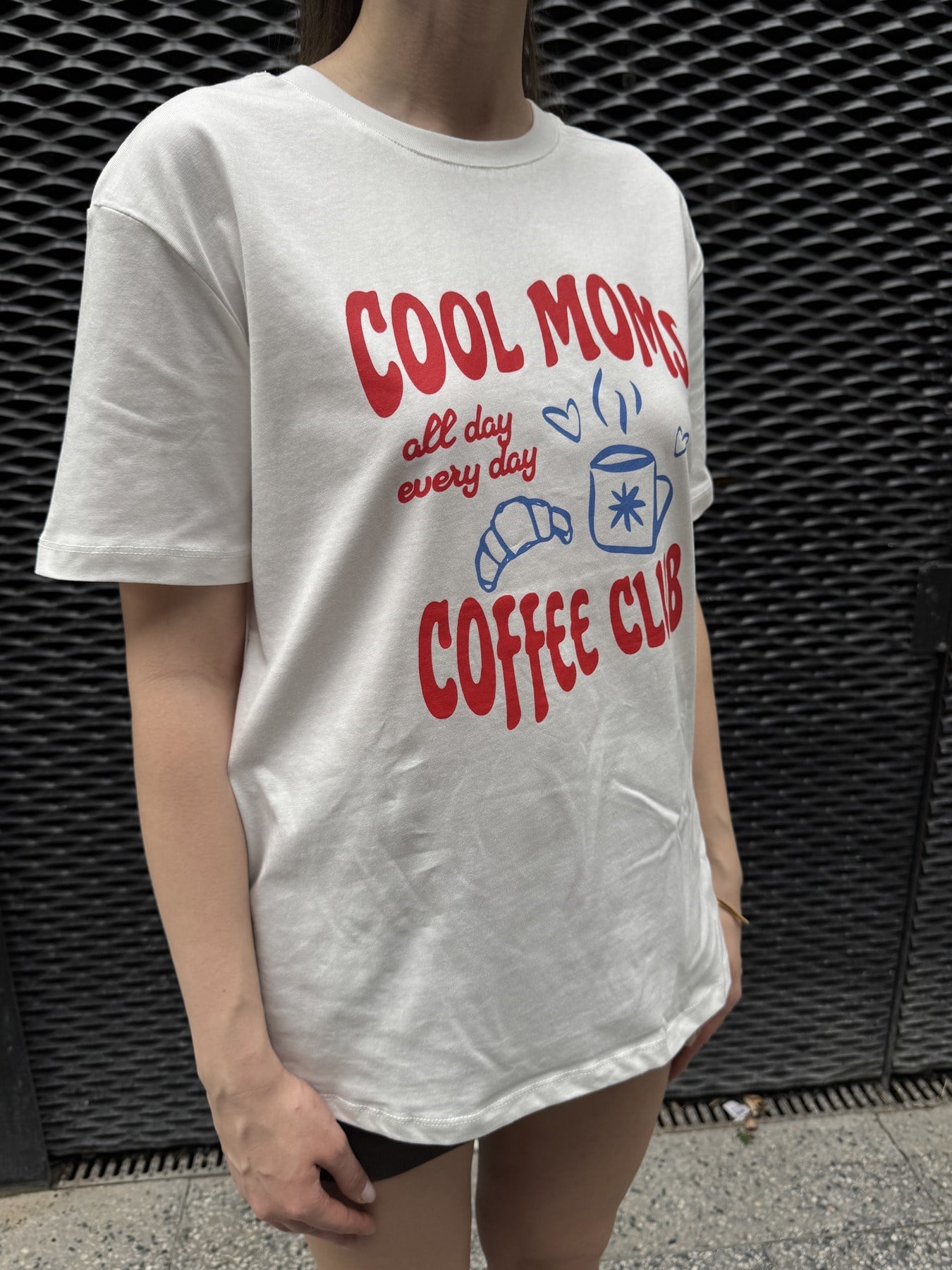 Cool Moms Baskılı T-shirt Ekru