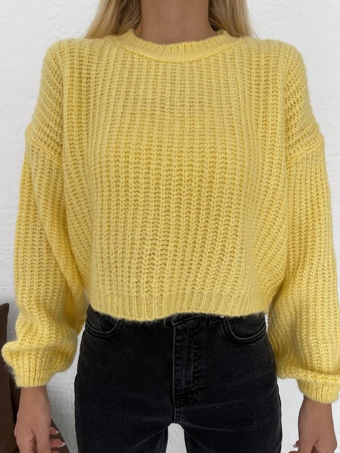 Crop Fitilli Kazak SARI