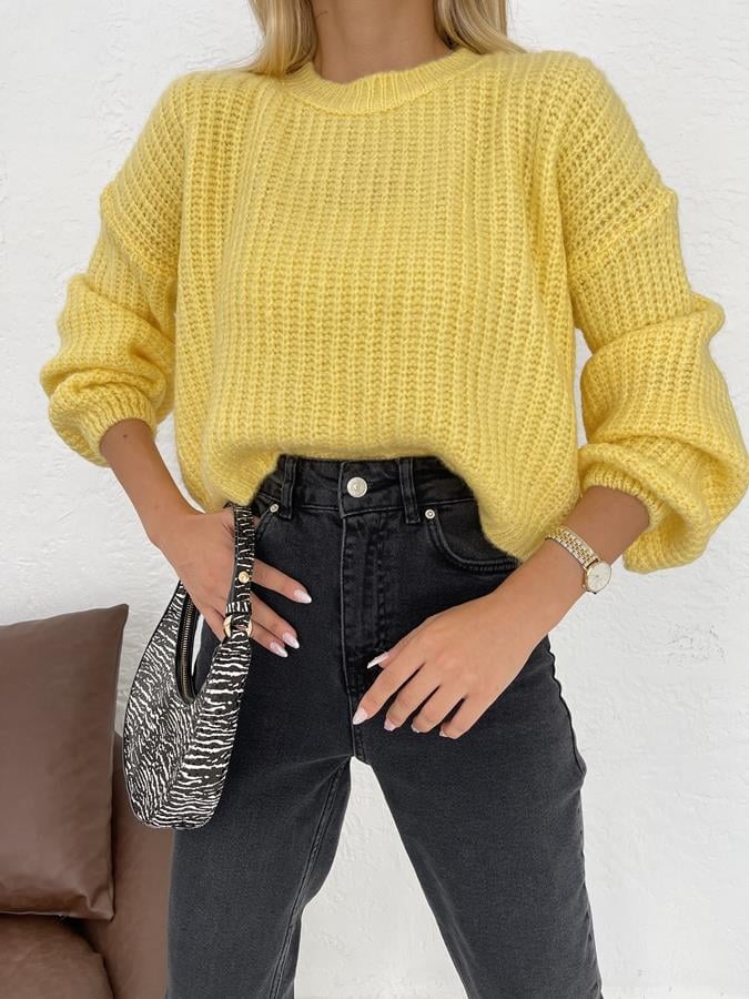 Crop Fitilli Kazak SARI