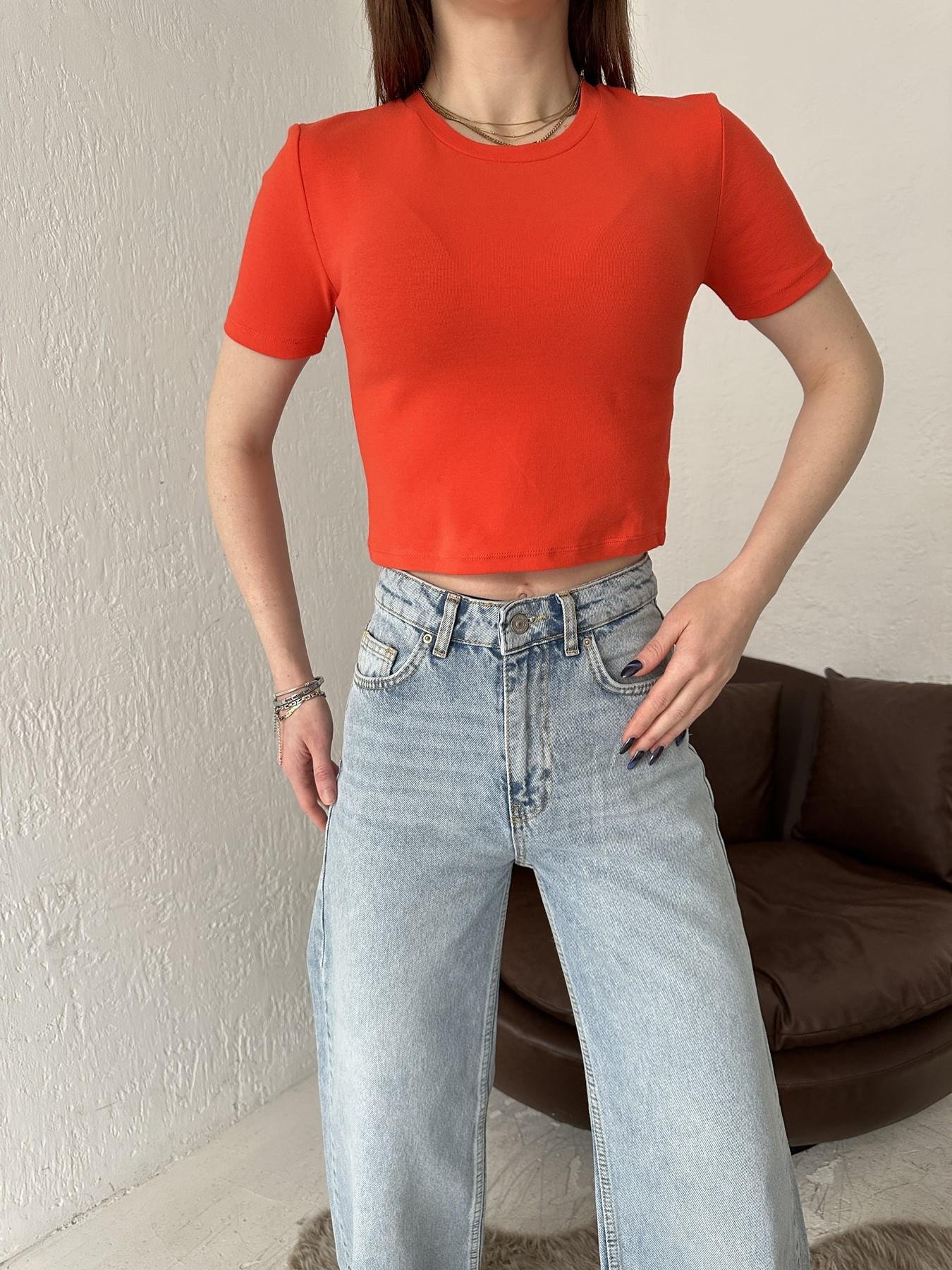 Crop Tişört KIRMIZI