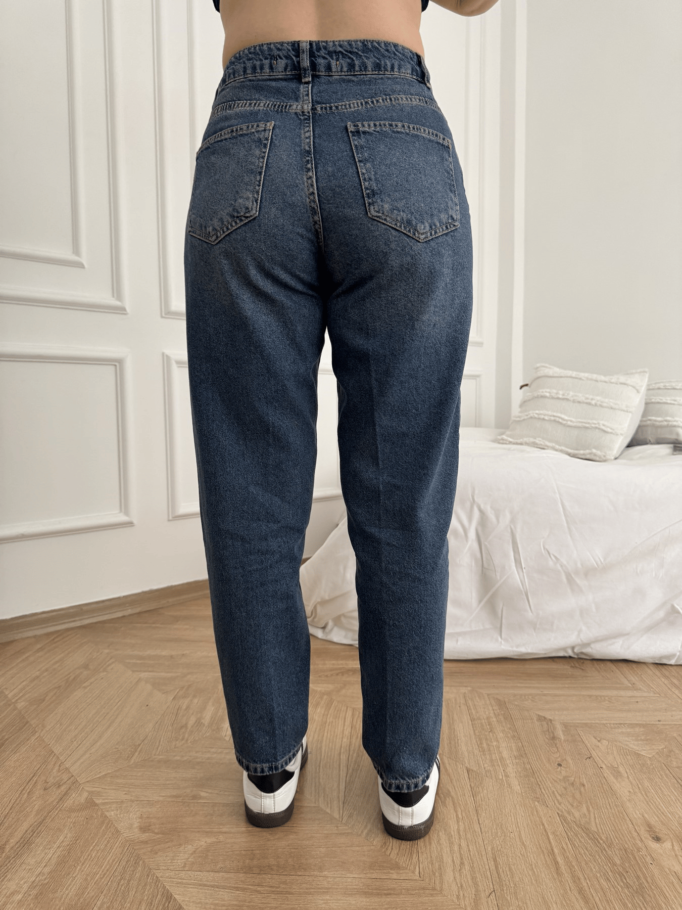 Dar Paça Düşük Bel Pantolon Mavi