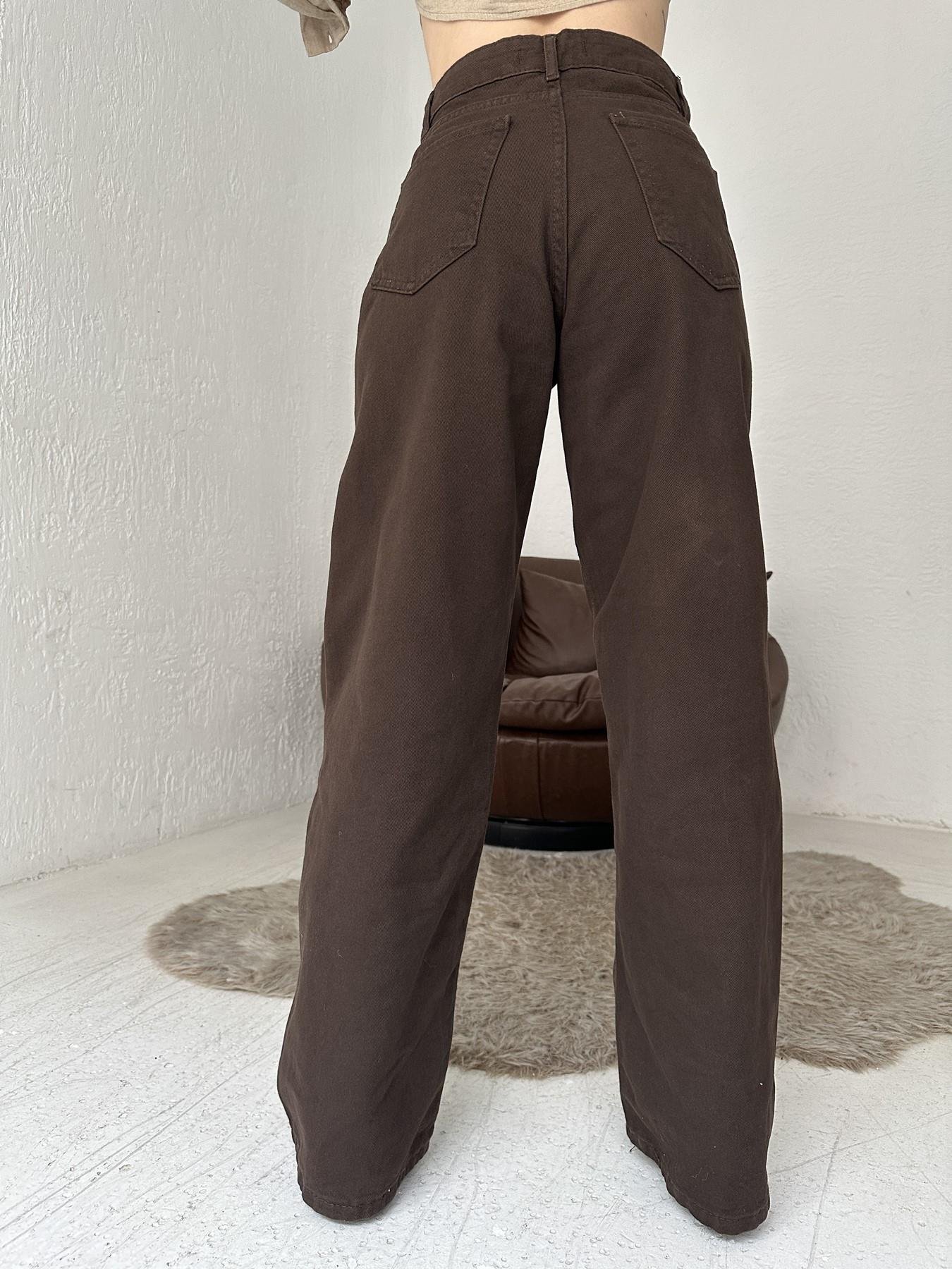 Denim Pantolon Kahve