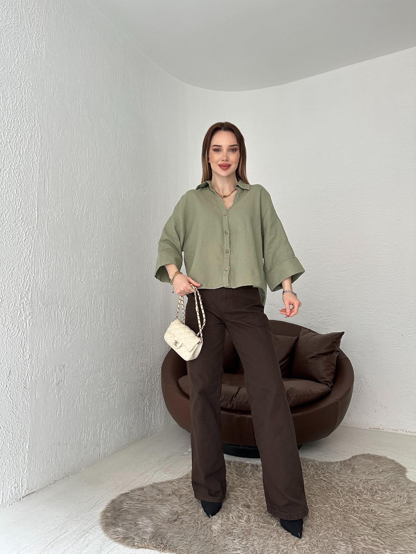 Denim Pantolon Kahve