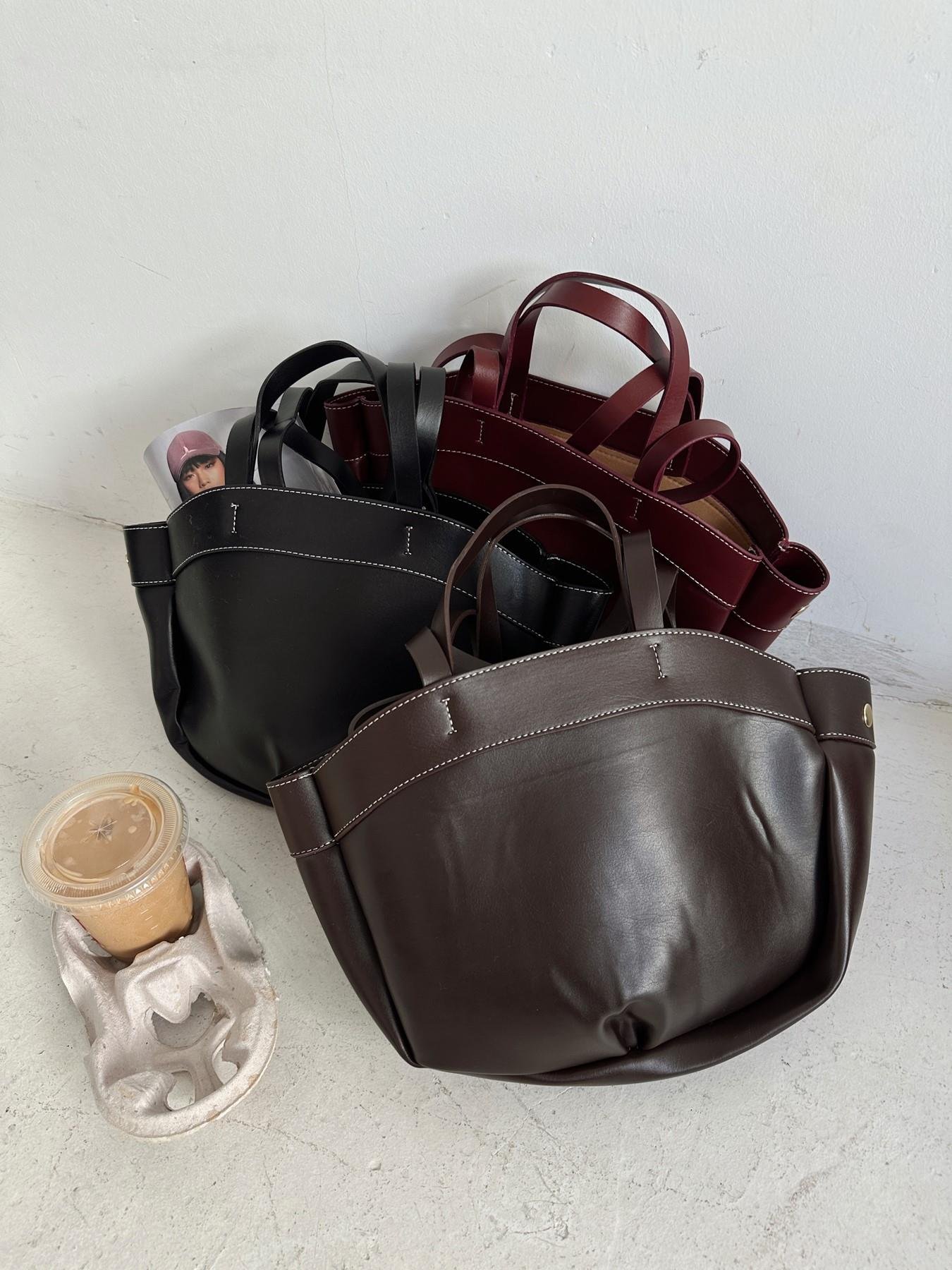 Deri Cüzdanlı Çanta KAHVE