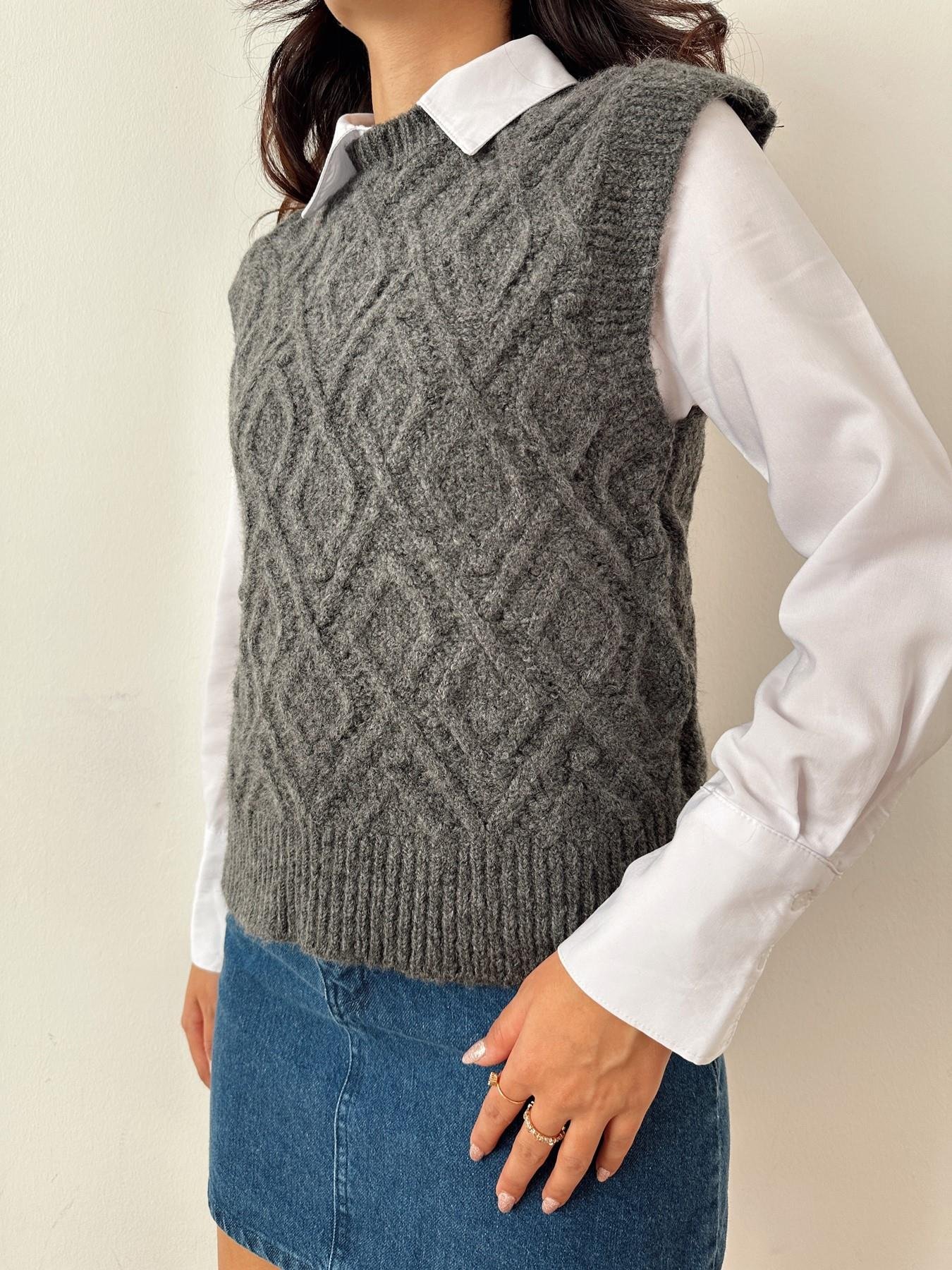 Desenli Süveter ANTRASİT