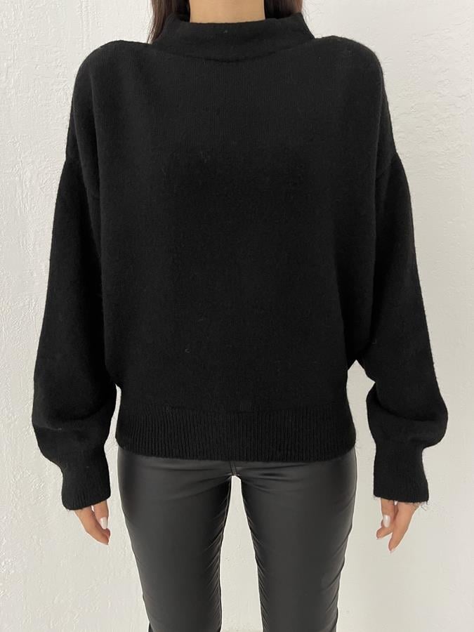 Dik Yaka Basic Kazak SİYAH