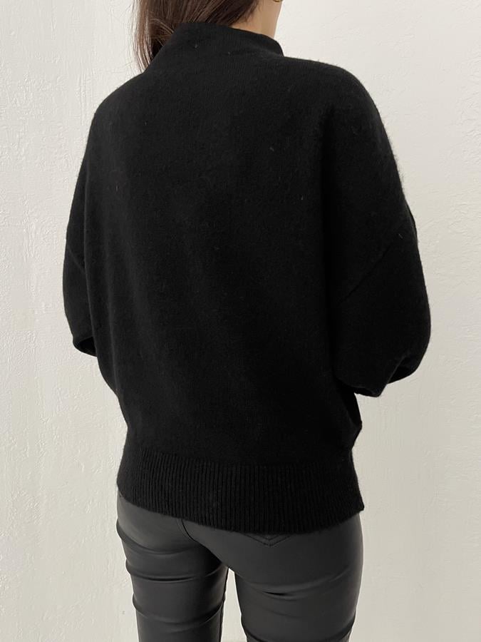 Dik Yaka Basic Kazak SİYAH