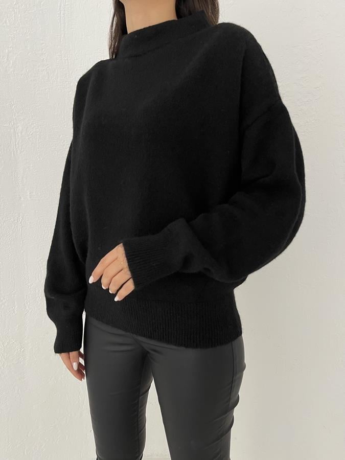 Dik Yaka Basic Kazak SİYAH