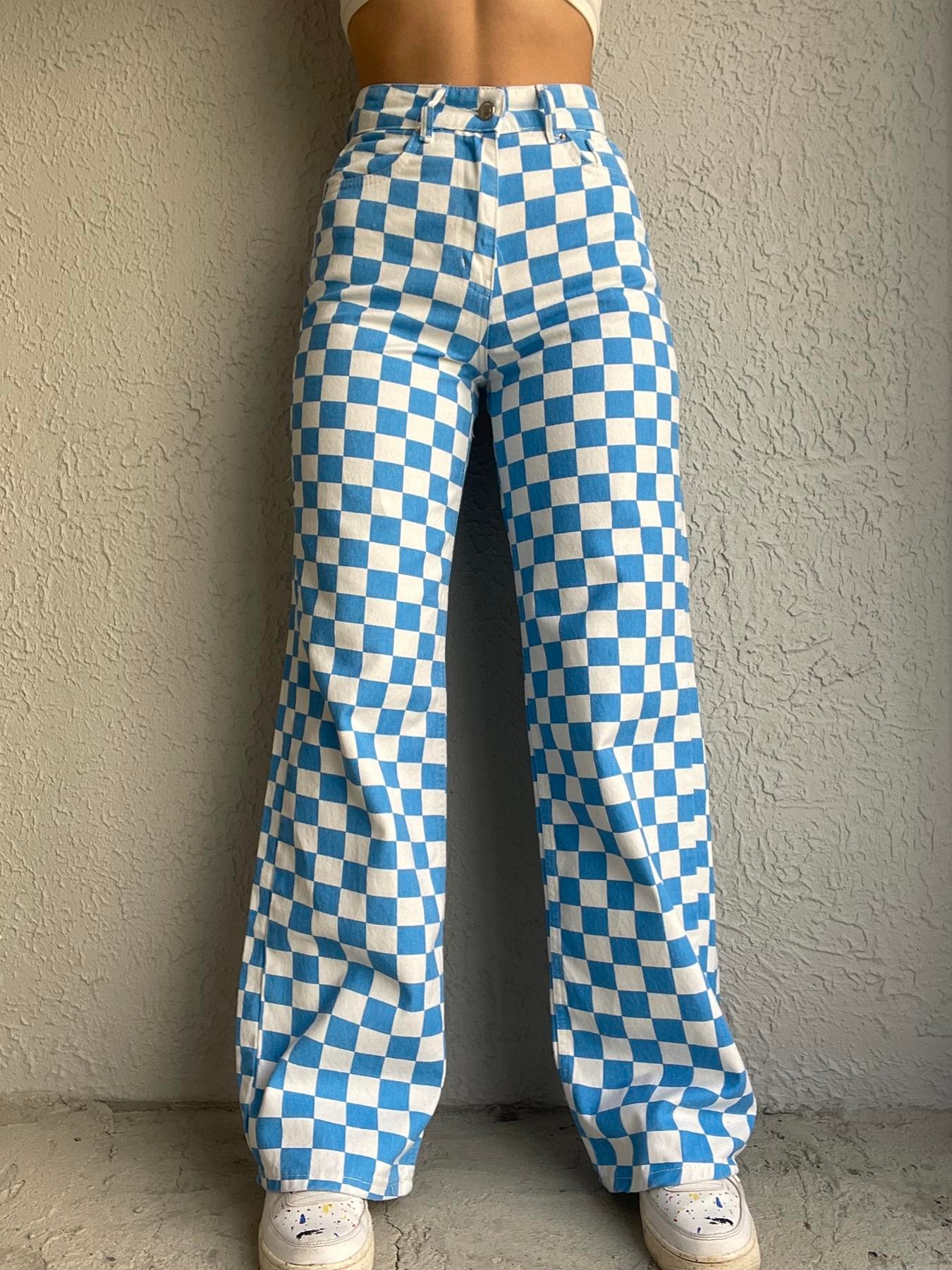 Dökümlü Pantolon MAVİ