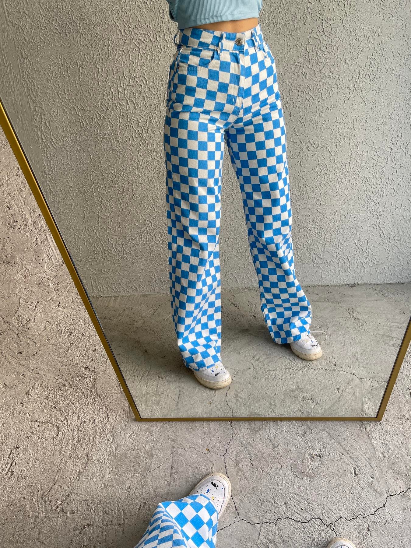 Dökümlü Pantolon MAVİ