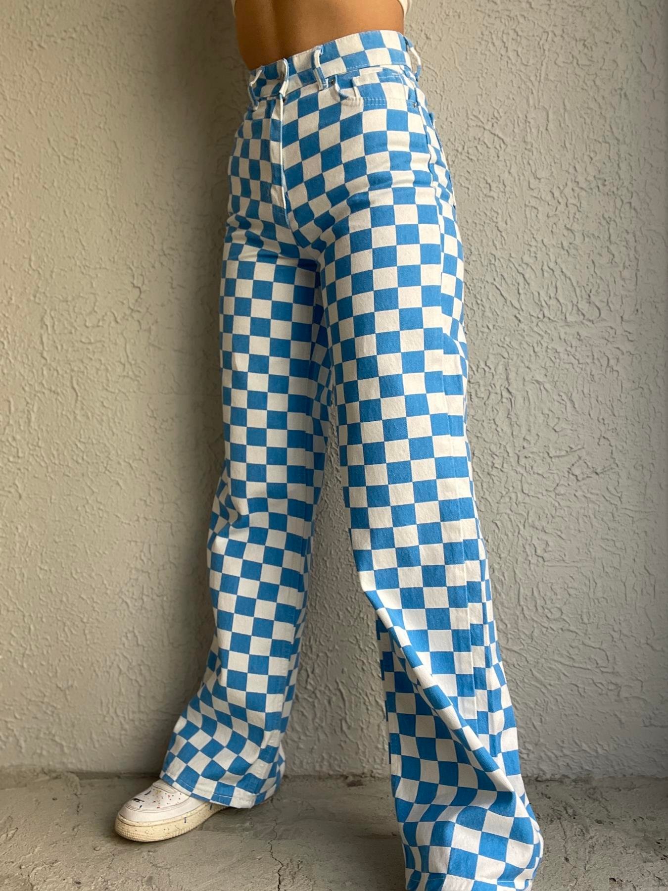 Dökümlü Pantolon MAVİ