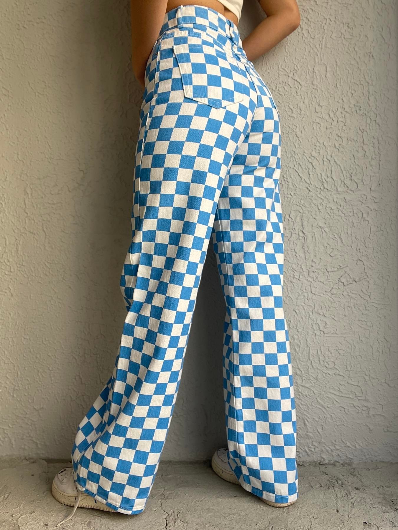 Dökümlü Pantolon MAVİ