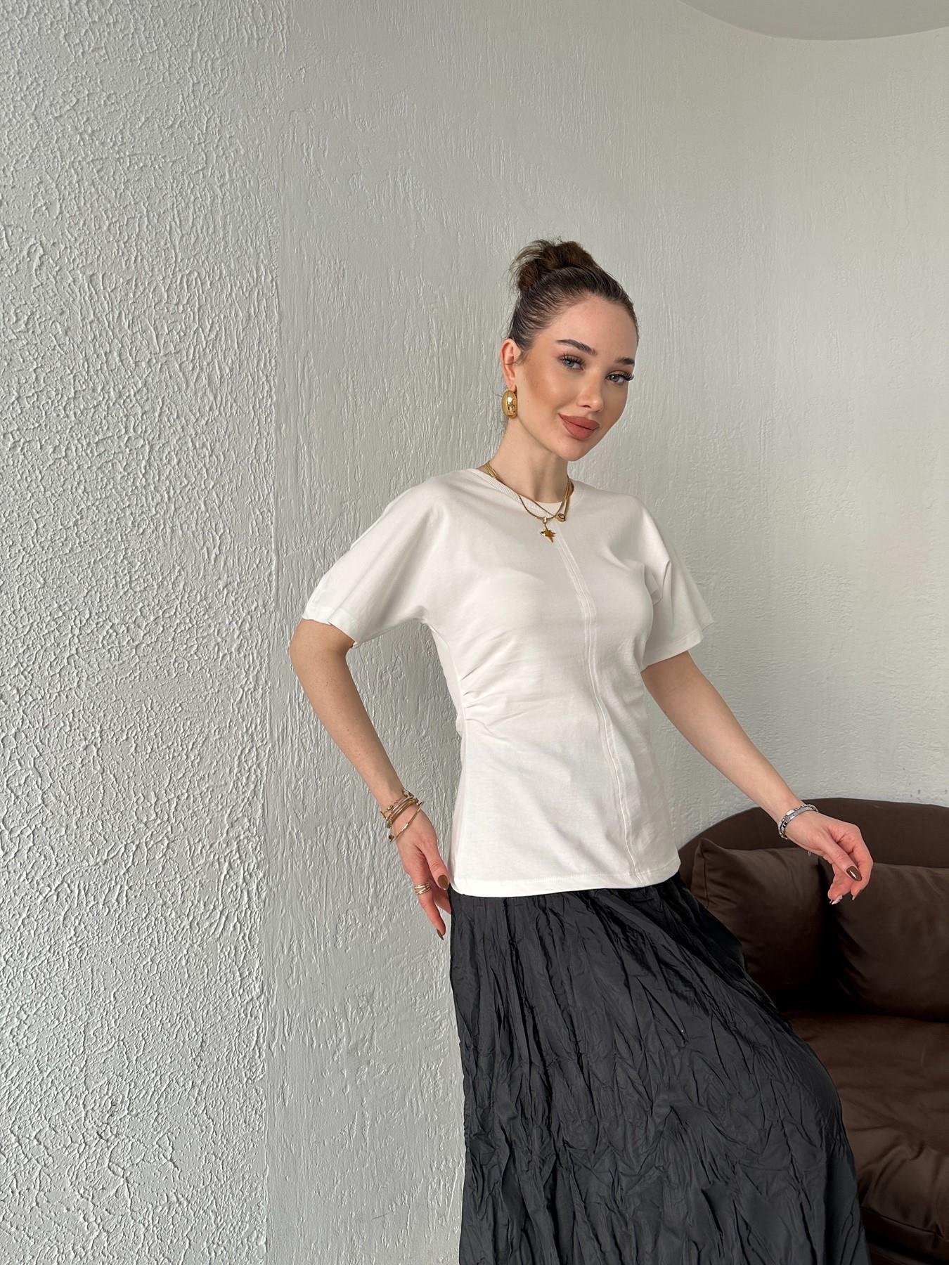 Drape Detay Tişört EKRU