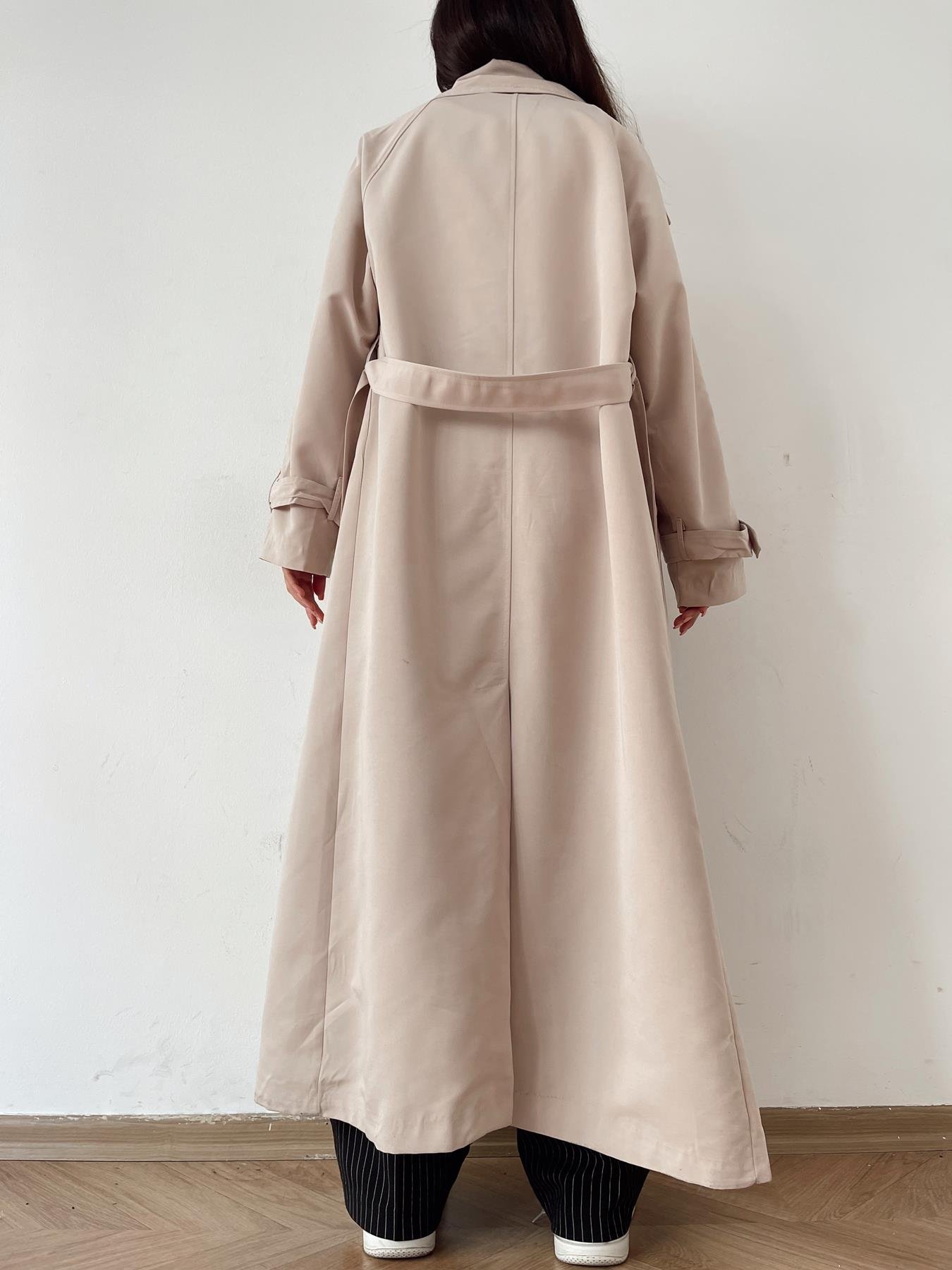 Düğmeli Trençkot TAŞ