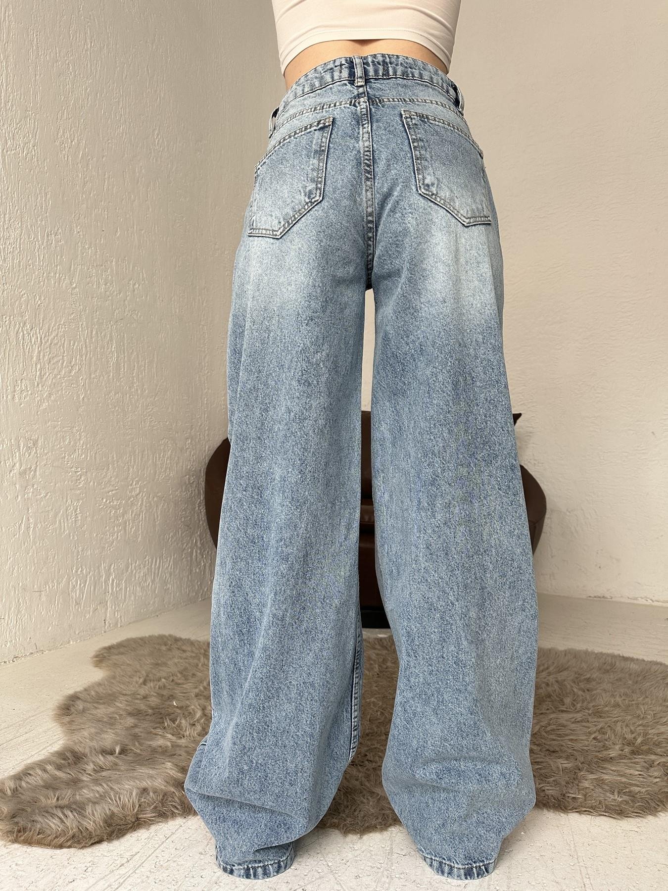 Düşük Bel Jean MAVİ