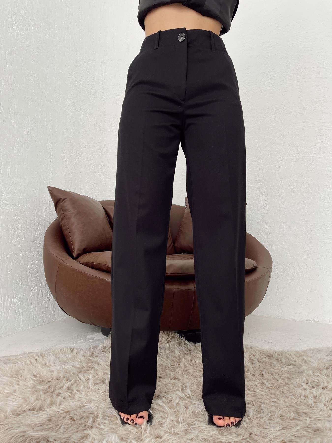 Düşük Bel Pantolon SİYAH